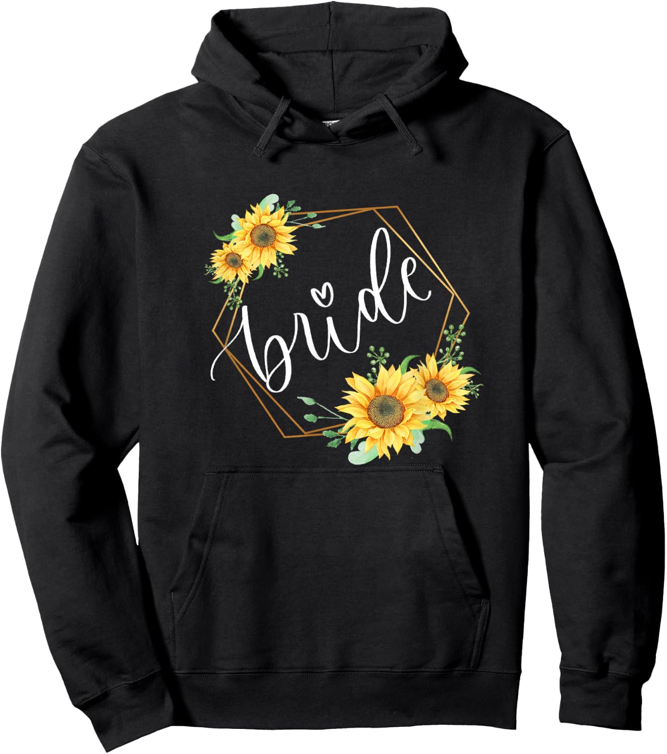 Sunflower lover Bride merch Hoodie - Hoodie | Black