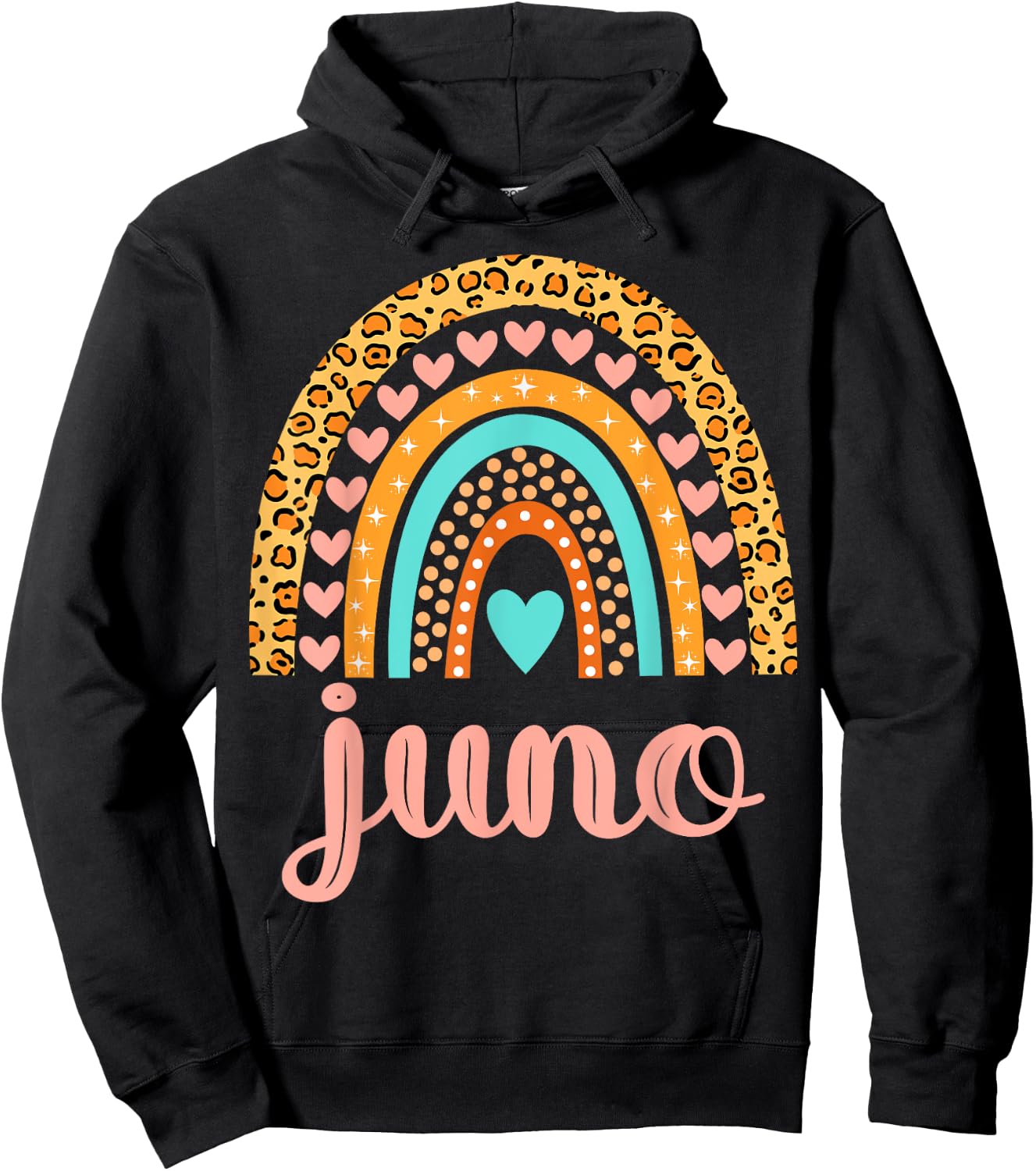 Juno Juno Name Birthday Shirt Gift Hoodie - Hoodie | Black