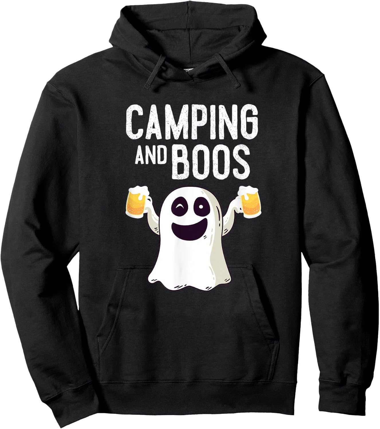 Camping and Boos Camping Halloween Costume Women Hoodie - Hoodie | Black