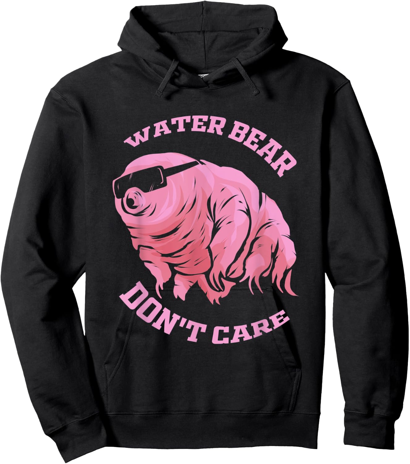 Water Bear Don't Care Hoodie - Hoodie | Black