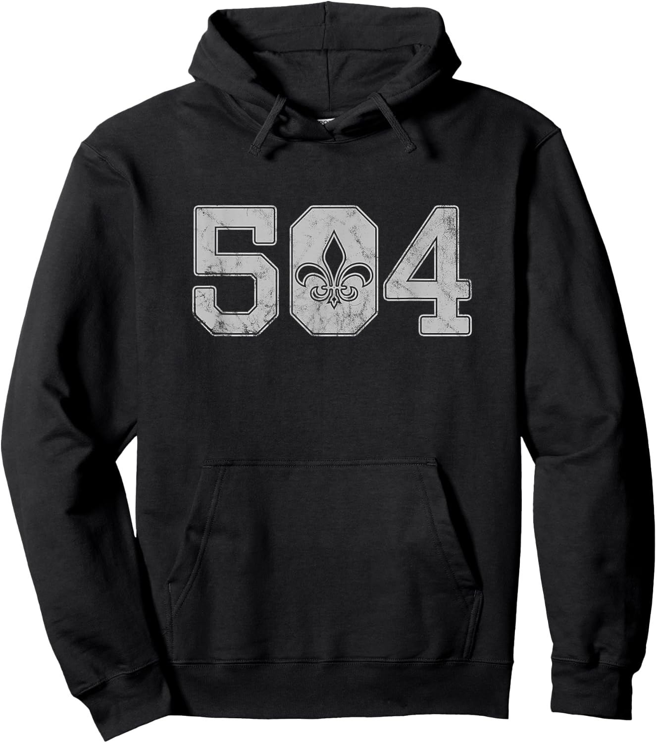 504 Nola New Orleans Mardi Gras Louisiana LA Hoodie - Hoodie | Black