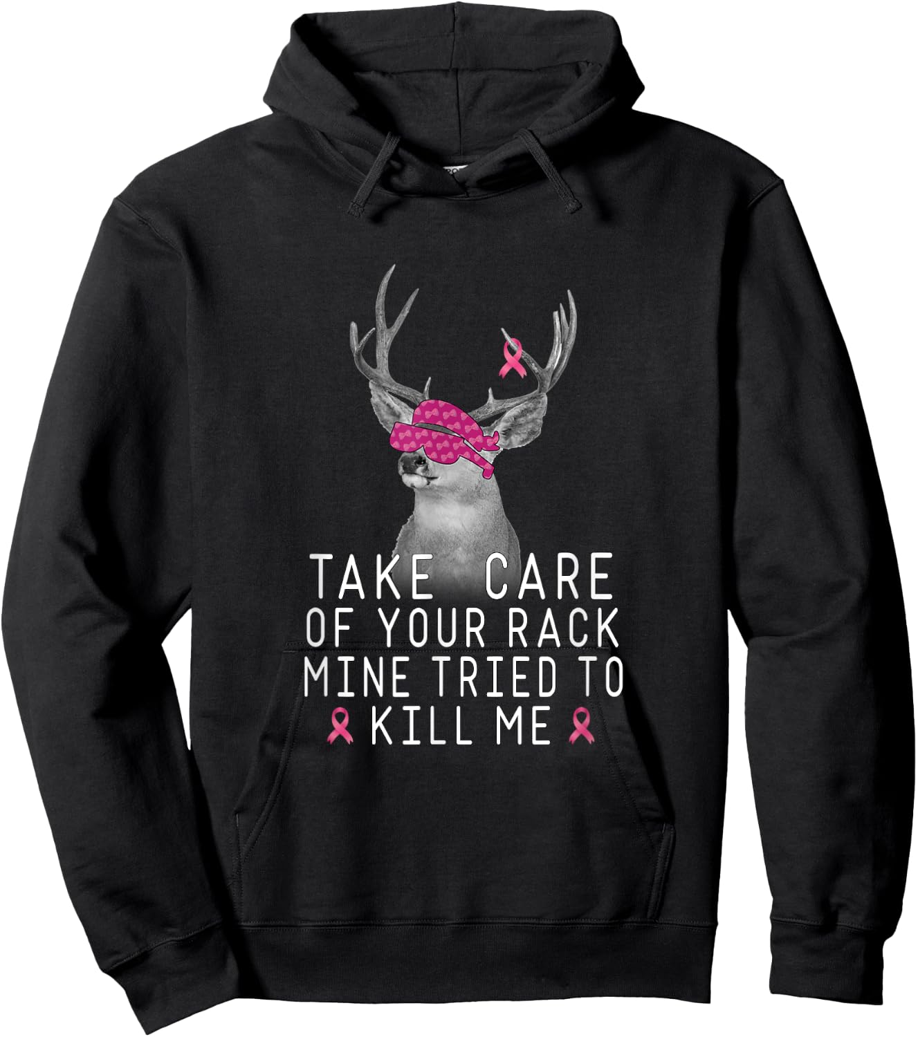 Take Care Of Your Rack Mine Tried To Kill Me Apparel Hoodie - Hoodie | Black