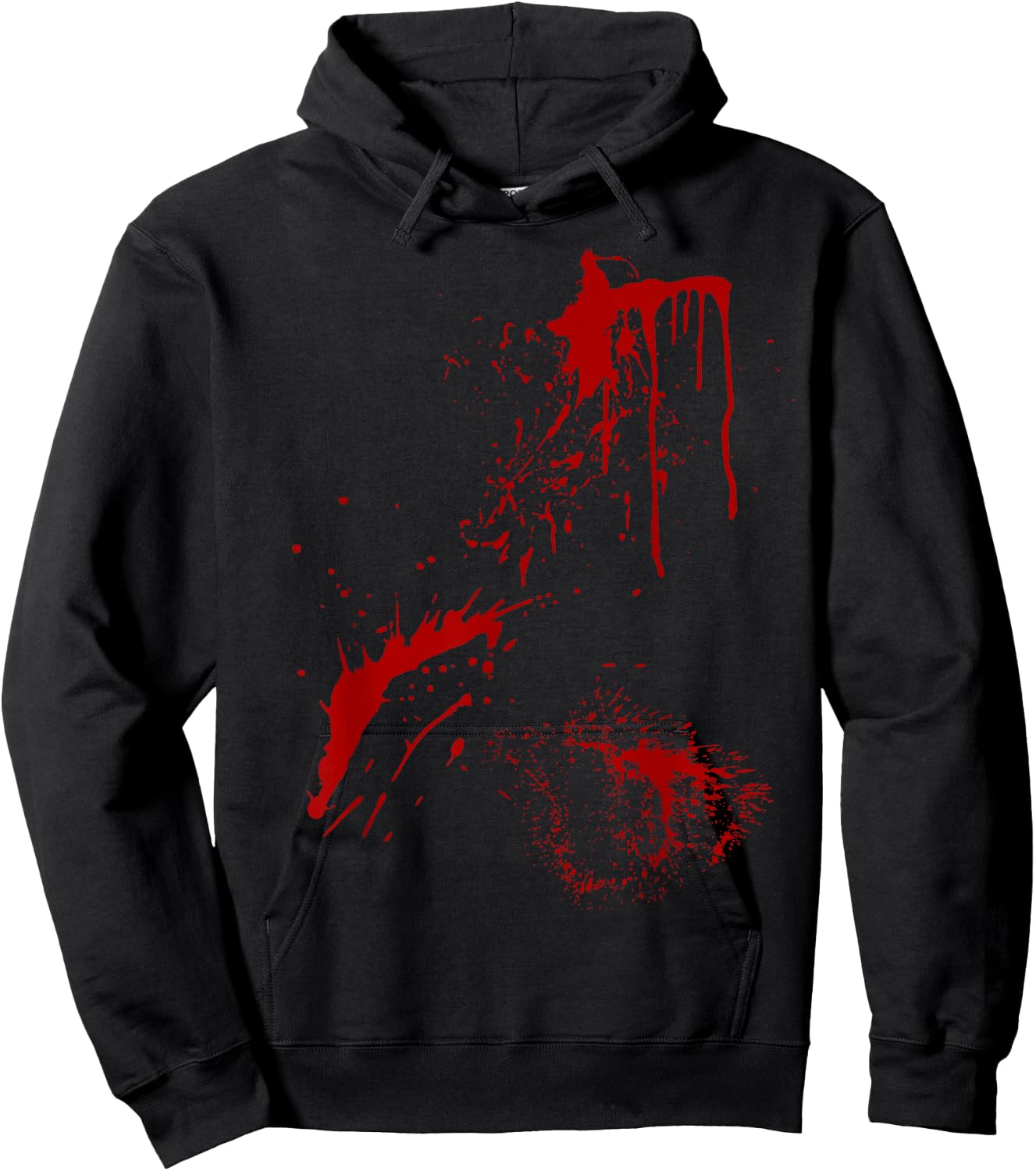 Blood Splatter Halloween Fake Bloody Spatter Zombie Victim Hoodie - Hoodie | Black
