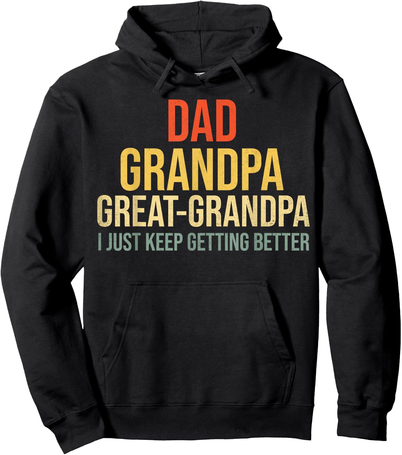 Funny Great Grandpa for Fathers Day Hoodie - Hoodie | Black
