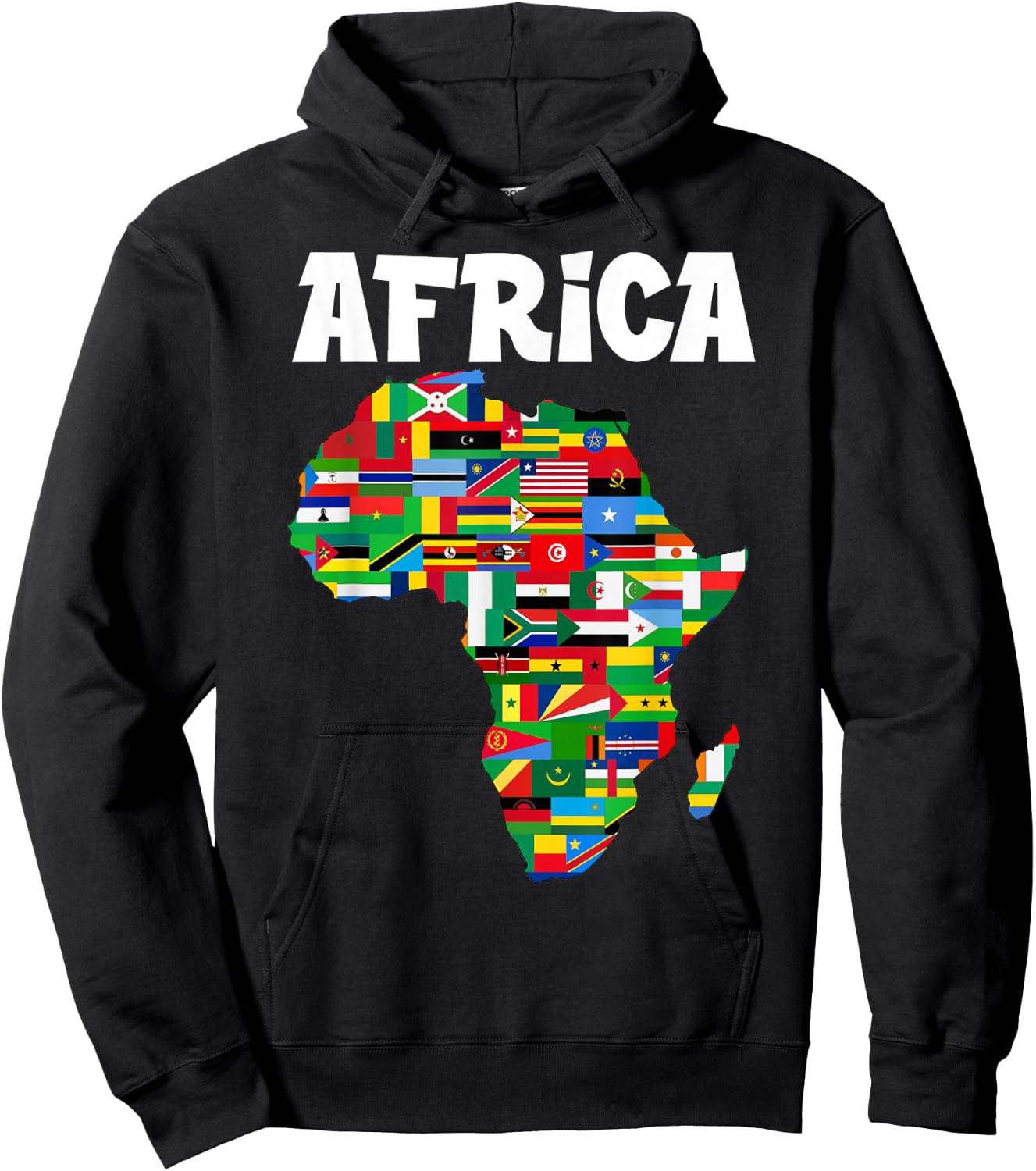 Africa Proud African Country Flags Continent Love Hoodie - Hoodie | Black