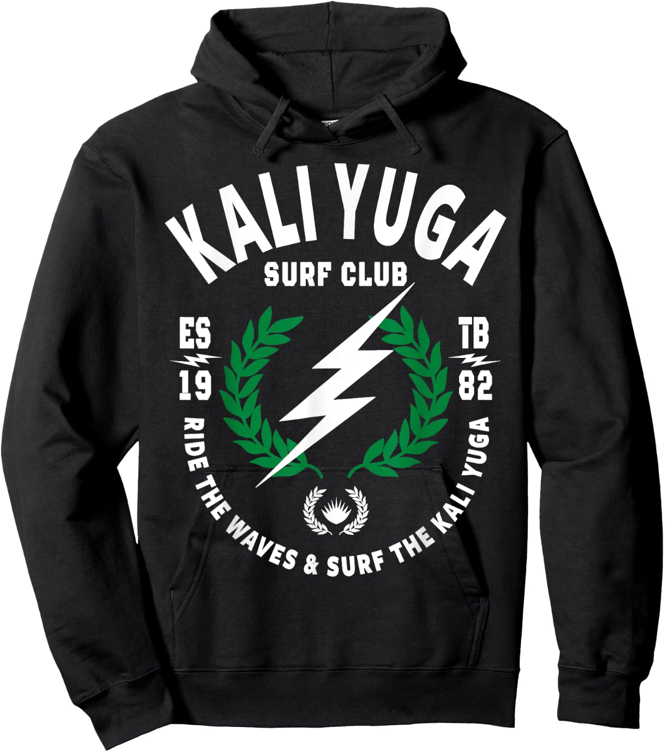 The Kali Yuga Surf Club Shirts Clothing & Store Hoodie - Hoodie | Black