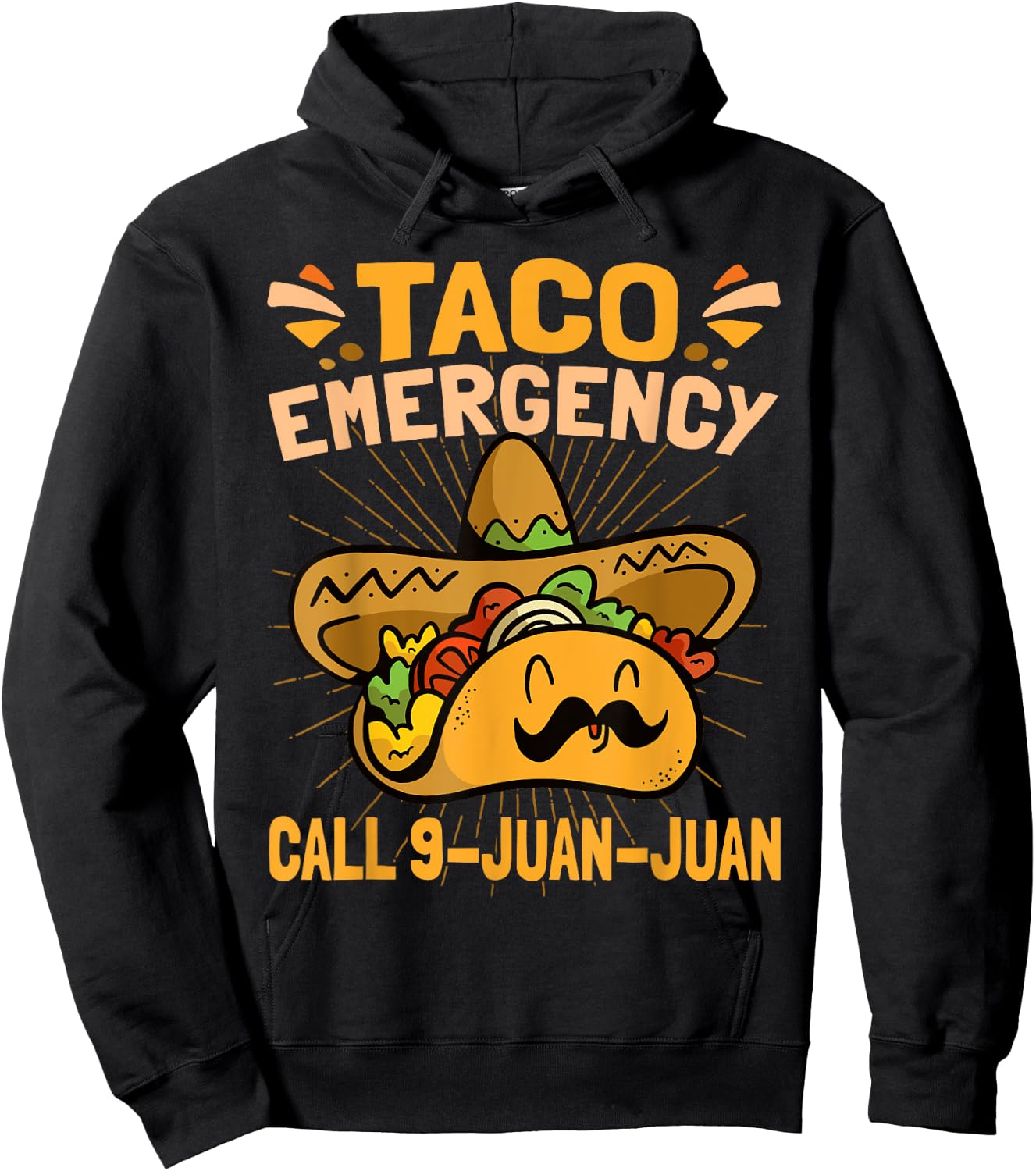 Taco Emergency Cinco De Mayo Hoodie - Hoodie | Black