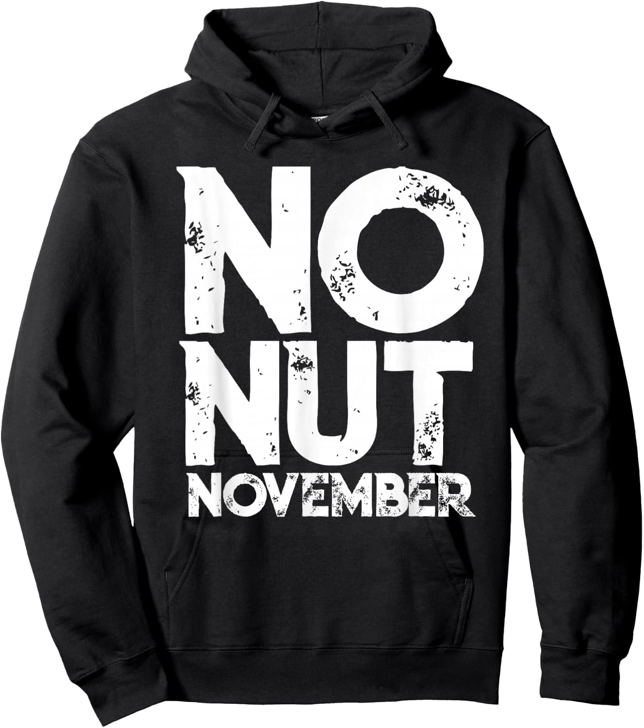 No Nut November Meme Joke Fun Gift Hoodie - Hoodie | Black