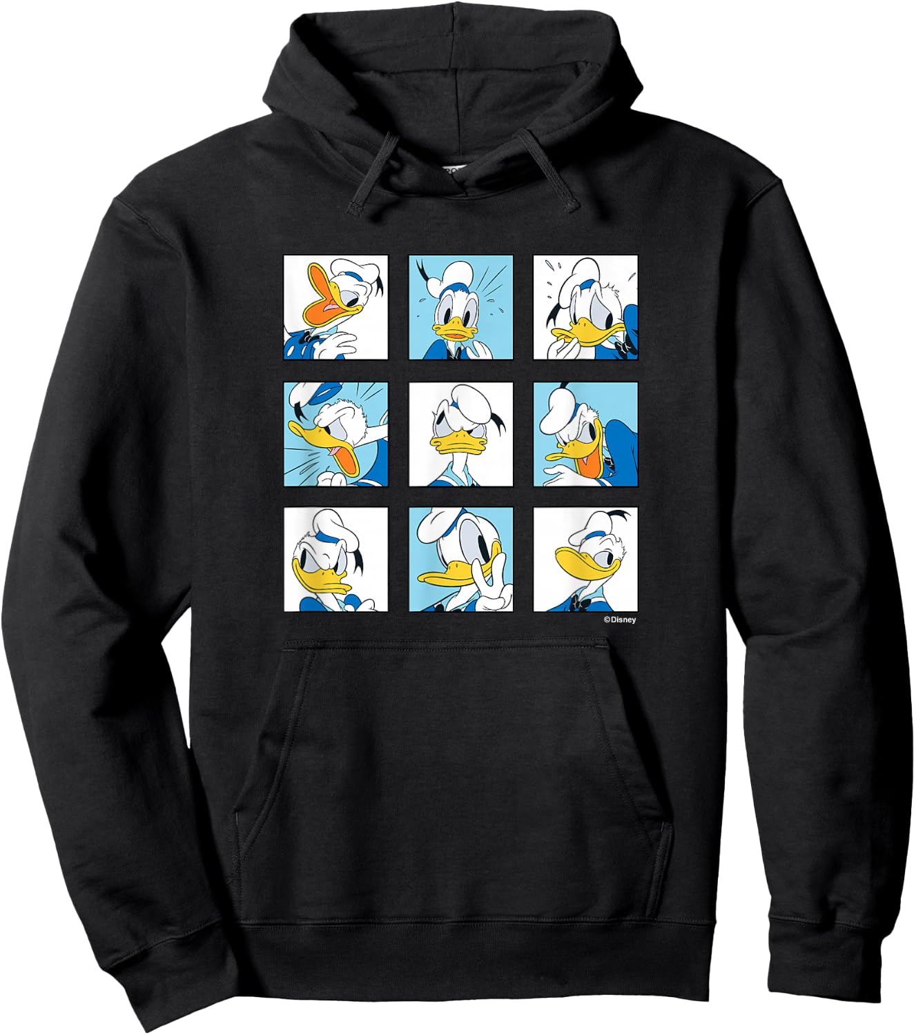 Donald Duck - Grid of Emotions Hoodie - Hoodie | Black