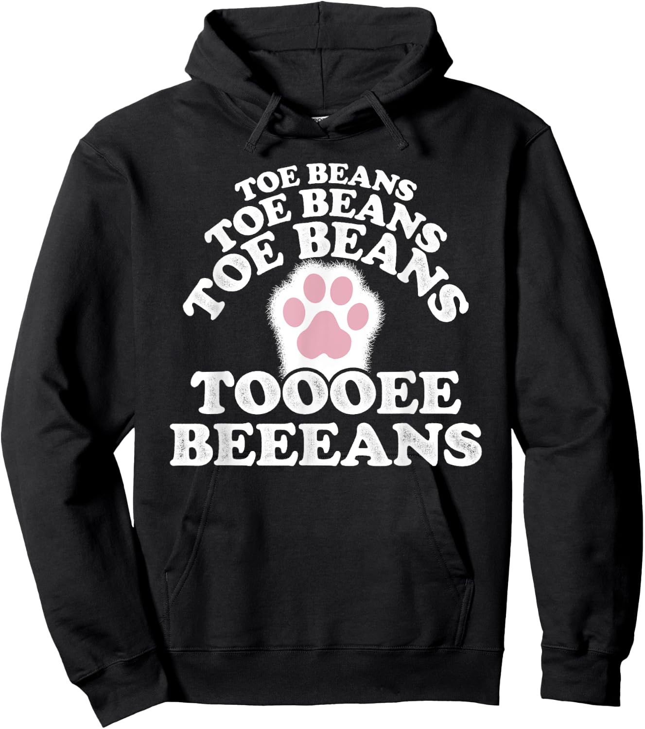Cat Paw Pad Meme Meem Toe Beans Women Girls Kids Hoodie - Hoodie | Black
