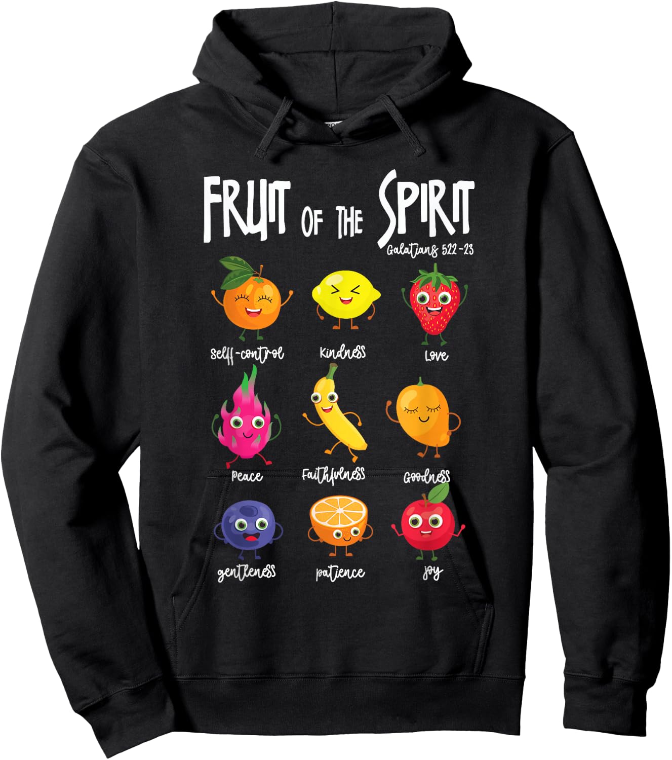 Fruit Of The Spirit Christian Faith Jesus God Lover Hoodie - Hoodie | Black