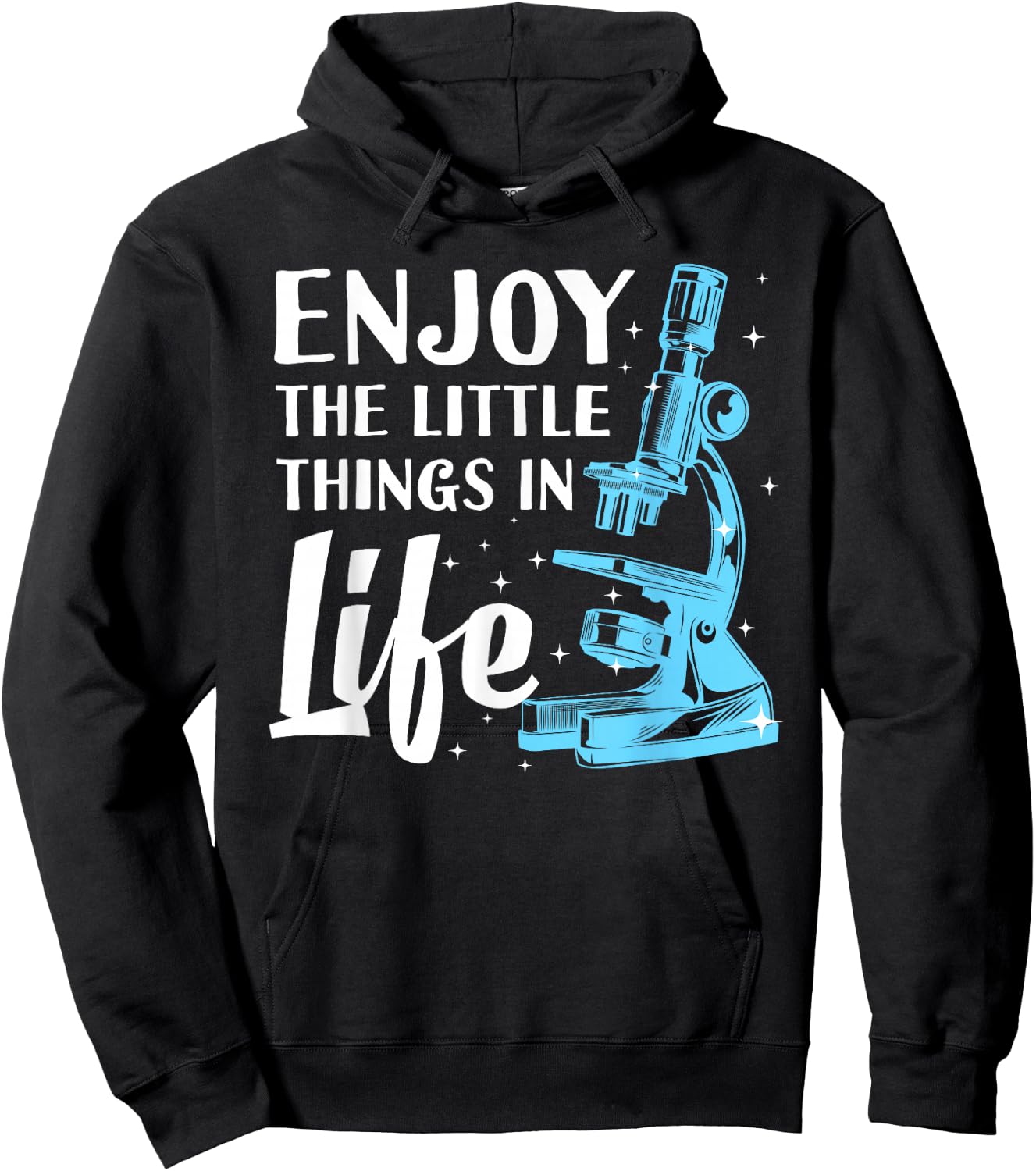 Funny Microscope Art Women Biology Nerd Science Lab Hoodie - Hoodie | Black