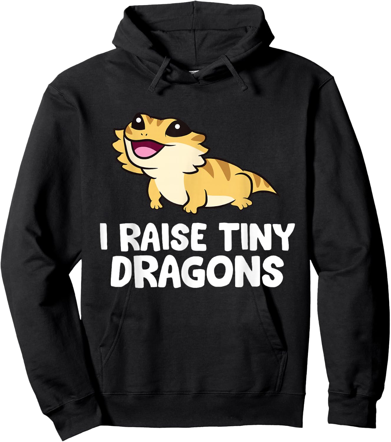 I Raise Tiny Dragons Owner Of Bearded Dragons Hoodie - Hoodie | Black