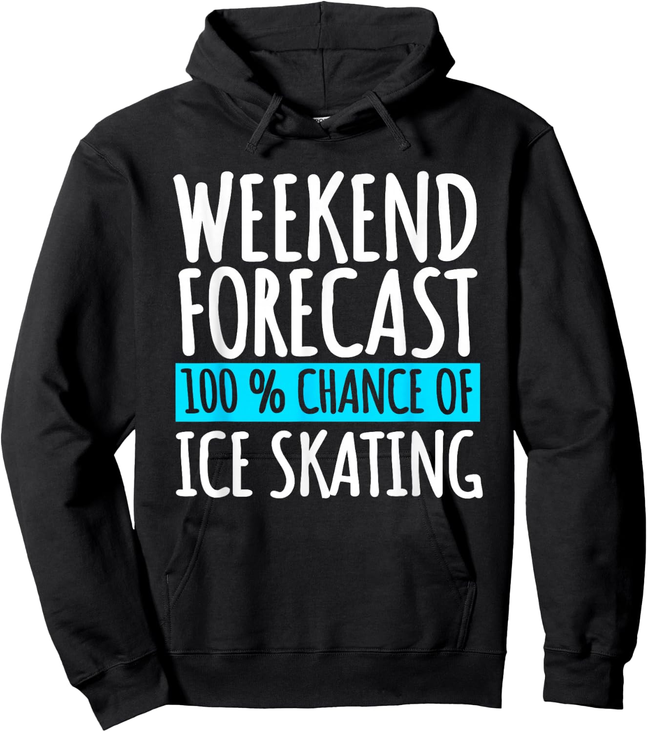 Ice Skating Coach Figure Skater Skates Sport Hoodie - Hoodie | Black
