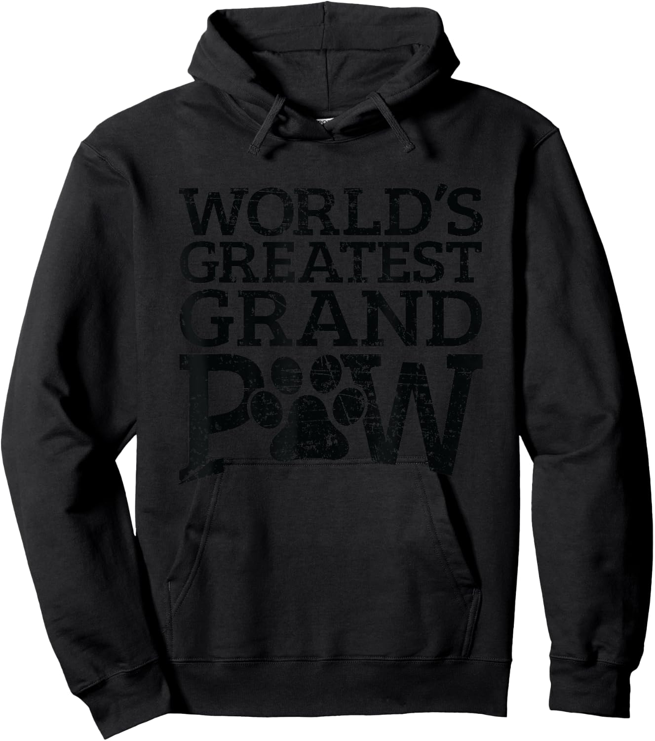 Worlds Greatest Grand Paw Dog Grandpa Shirts Grandpaw Gifts Hoodie - Hoodie | Black