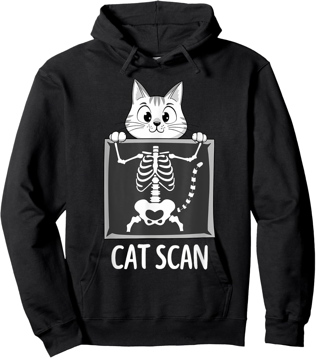 Cat Scan Funny Science Meme X-Ray Cats Joke Radiologist Men Women Hoodie - Hoodie | Black