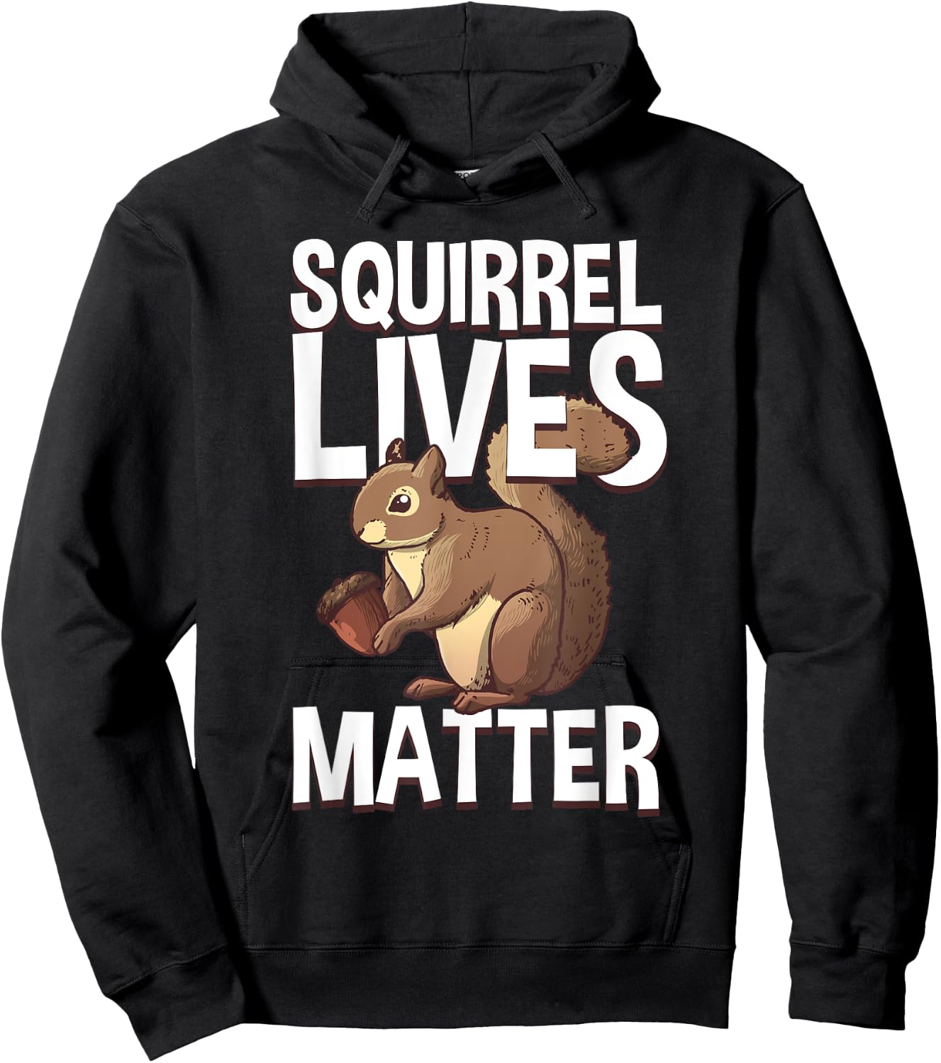 Funny Squirrel Designs For Kids Men Women Chipmunk Lovers Hoodie - Hoodie | Black