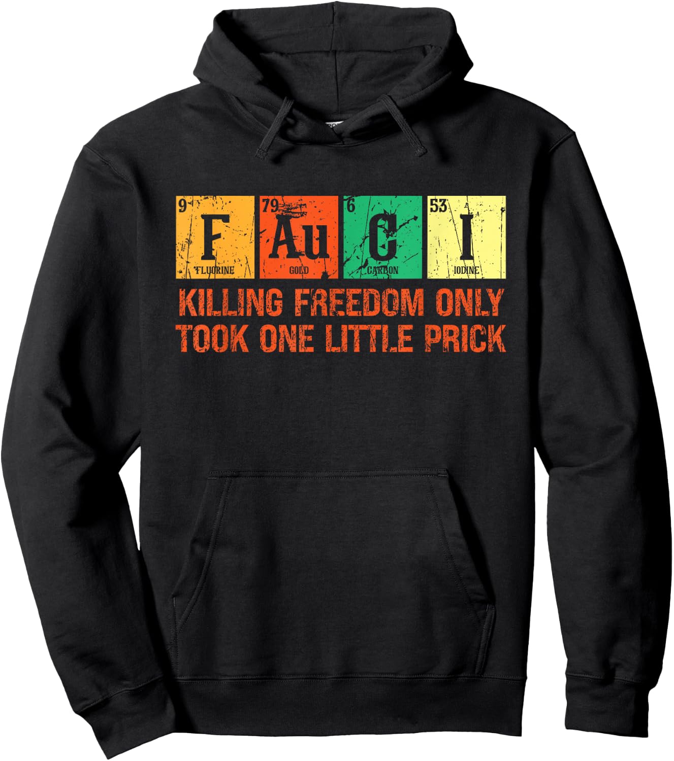 Killing Freedom Only Took One Little Prick Vintage Chemistry Hoodie - Hoodie | Black