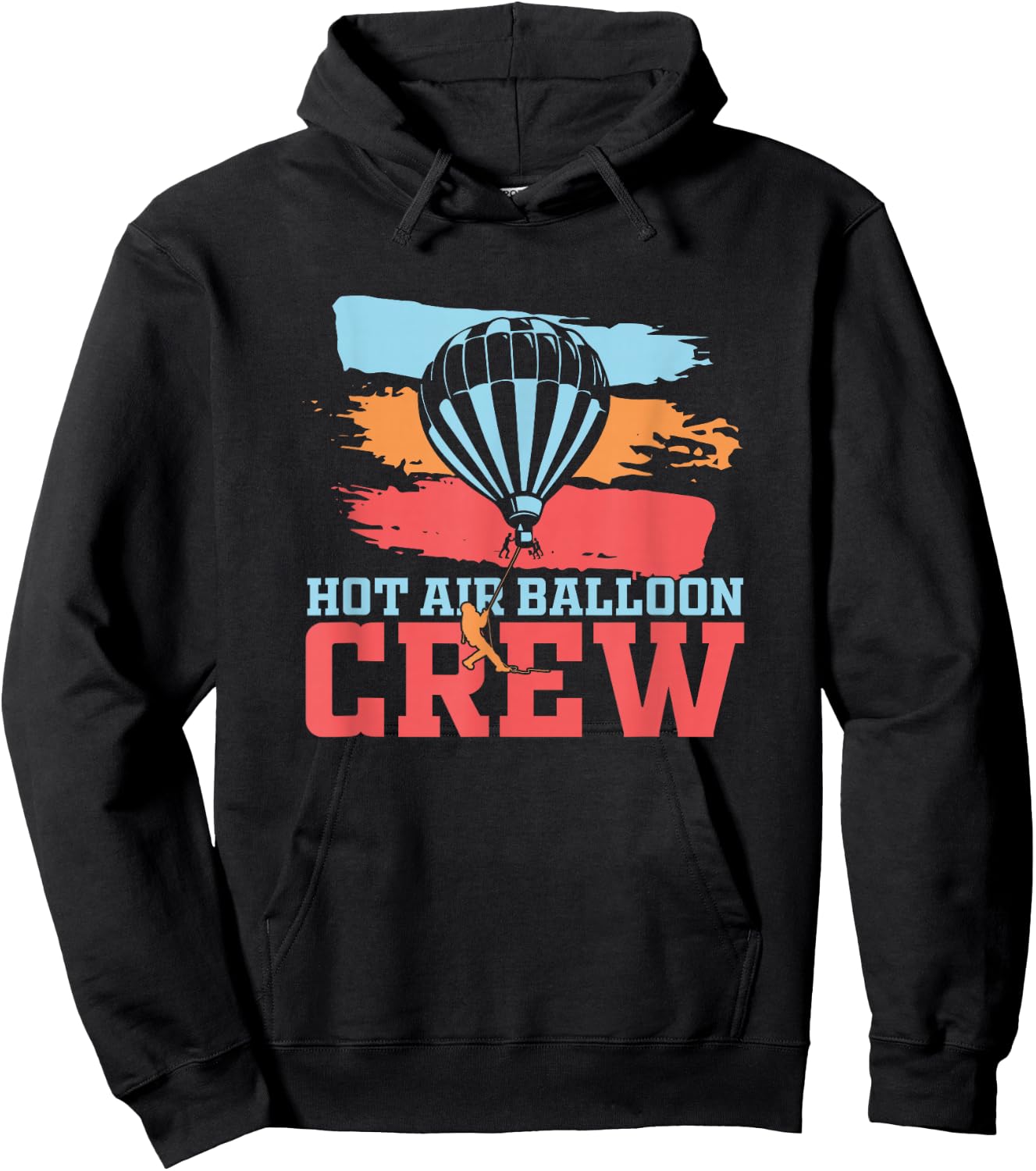 Hot Air Balloon Crew - Hot Air Balloon - Balloon Ride Hoodie - Hoodie | Black