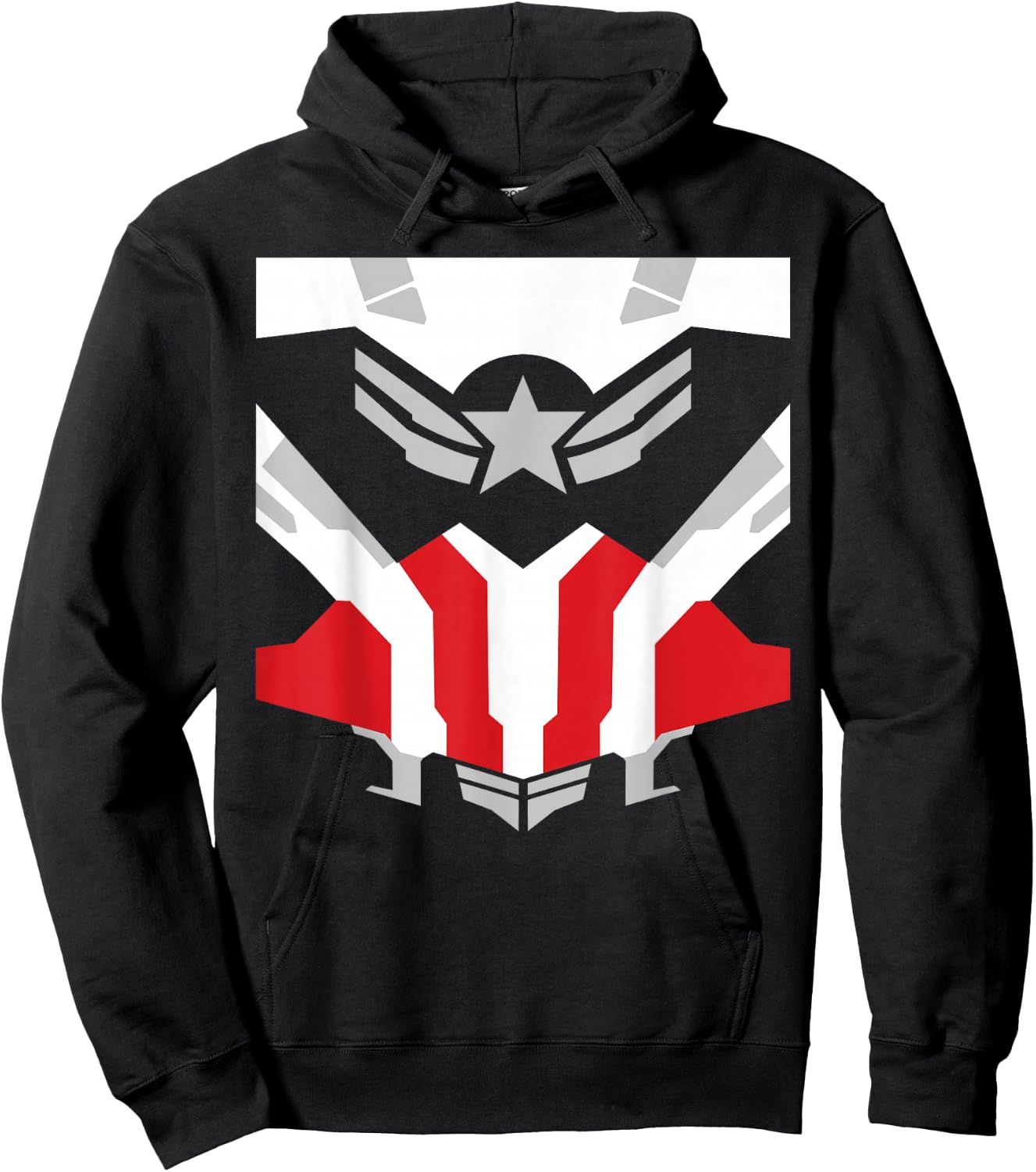 Marvel Falcon Captain America Uniform Hoodie - Hoodie | Black