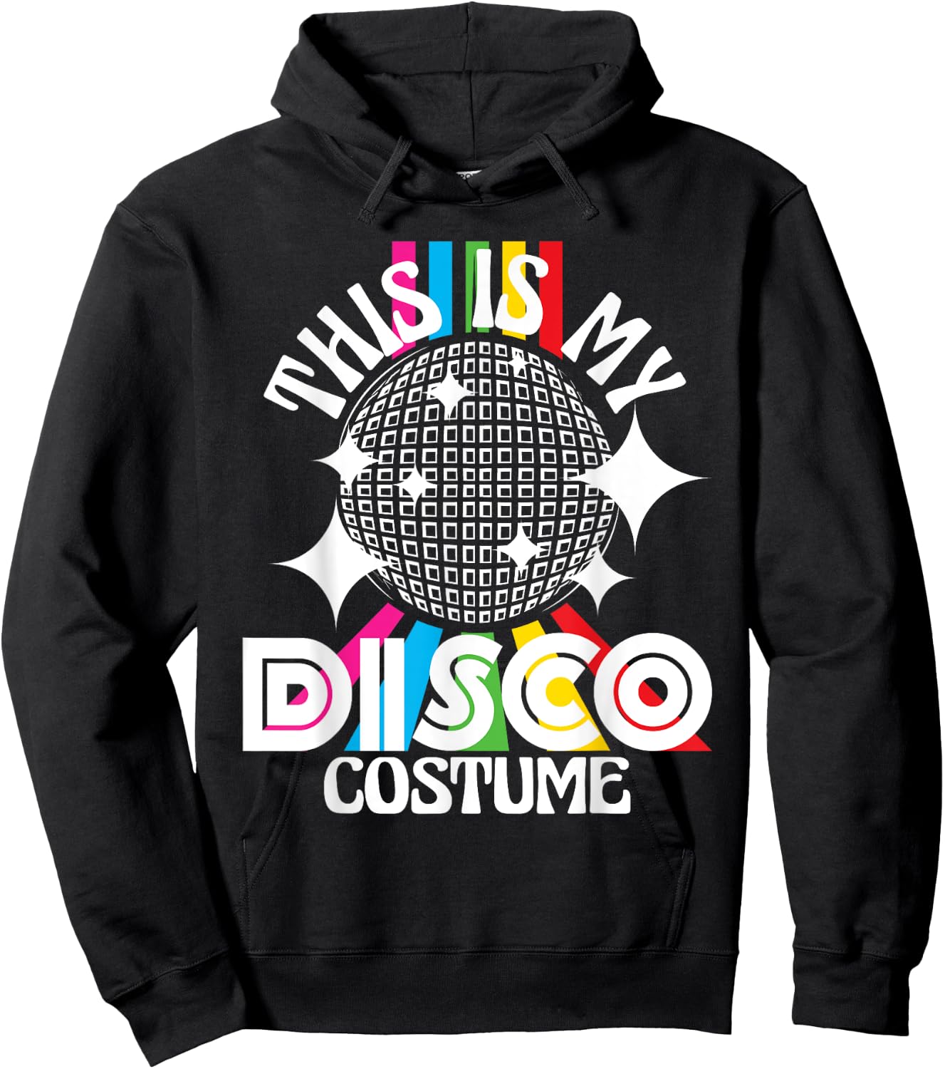 This Is My Disco Costume - 1970s Funky Party 70s Groove Hoodie - Hoodie | Black