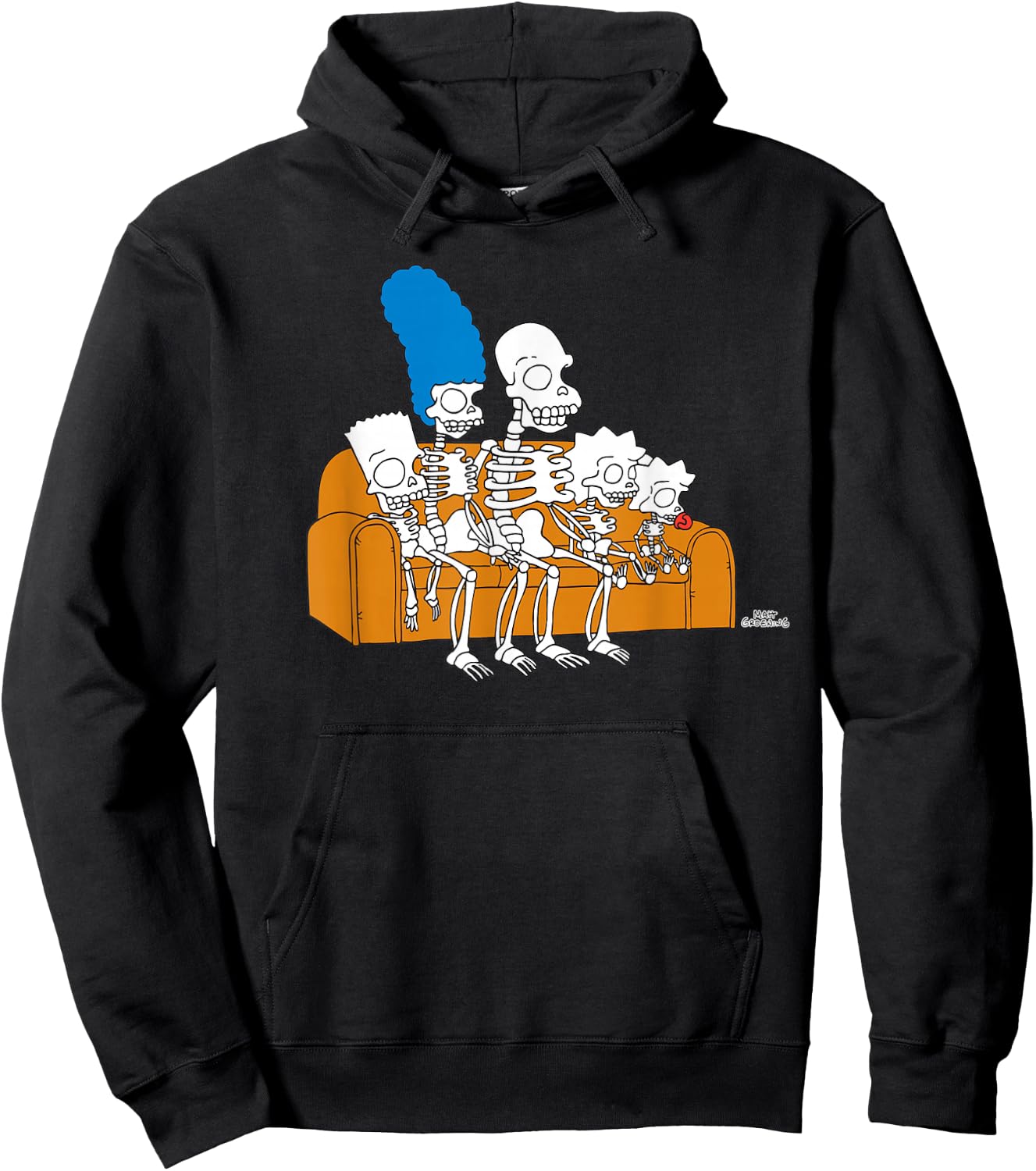 The Simpsons Skeletons Couch Gag Treehouse of Horror Hoodie - Hoodie | Black
