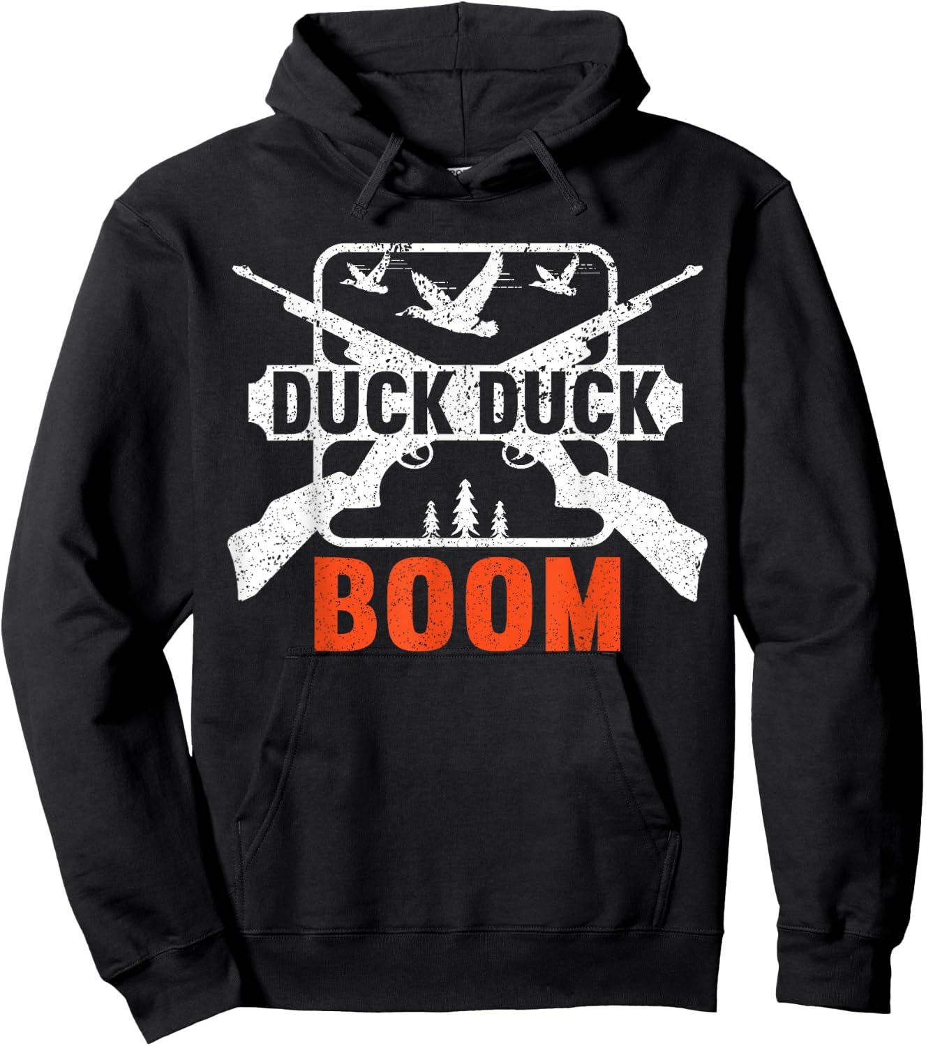 Duck Duck Boom | Hunting Ducks Hunting Funny Hunting Hoodie - Hoodie | Black