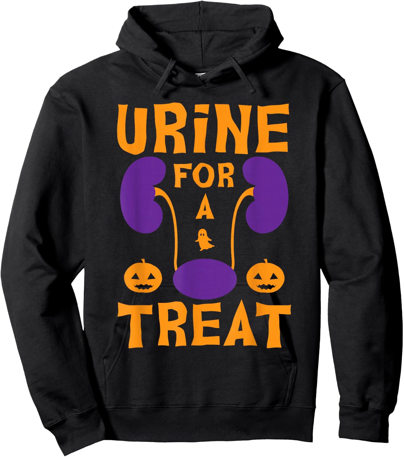 Urine For A Treat Candy - Funny Halloween Urologist Joke Hoodie - Hoodie | Black