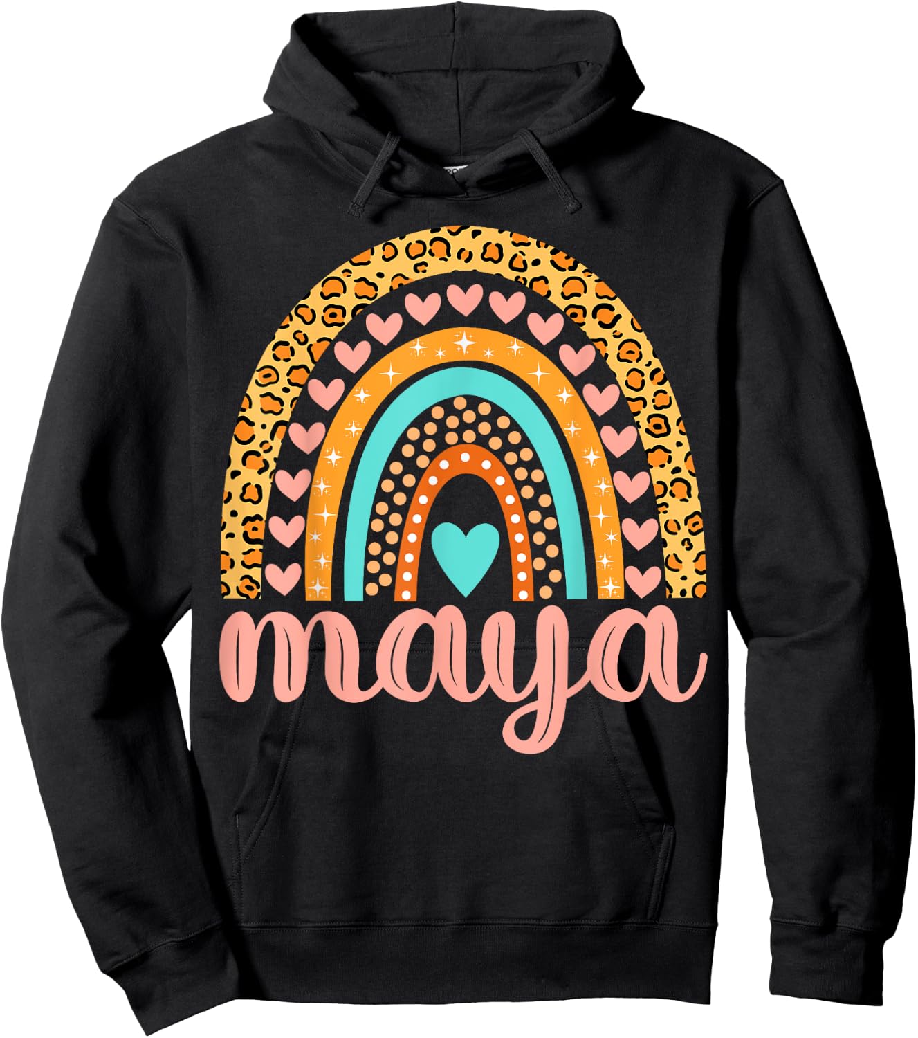 Maya Maya Name Birthday Shirt Gift Hoodie - Hoodie | Black