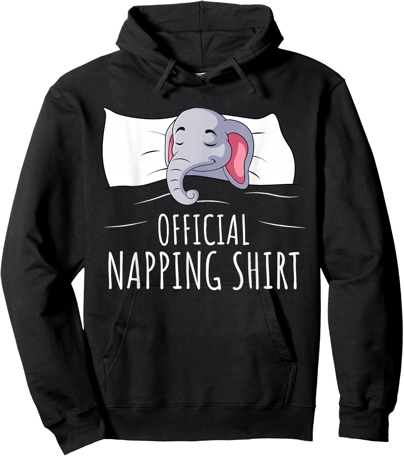 Sleeping Elephant Lover Official Napping Kids Women Men Hoodie - Hoodie | Black