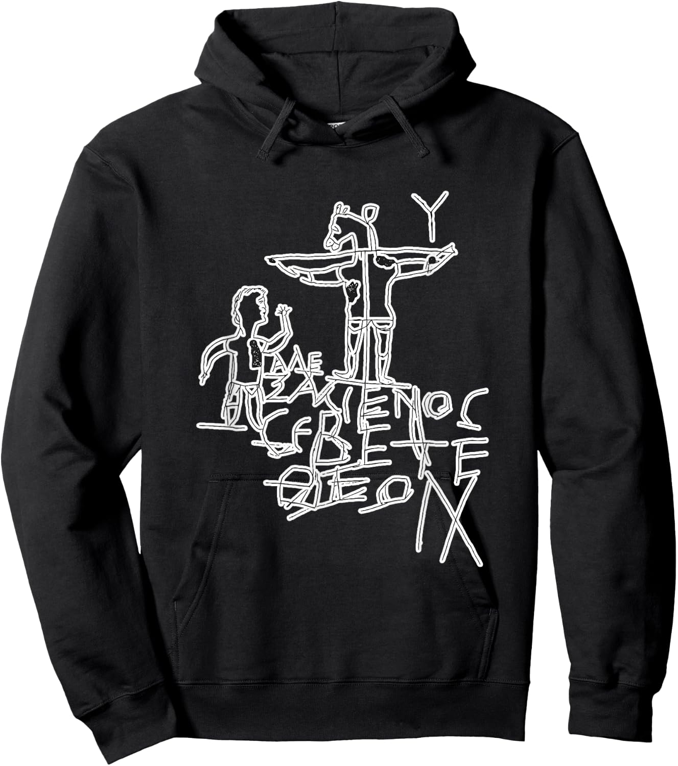 Alexamenos Graffiti - Graffito - Roman - Jesus - Christian Hoodie - Hoodie | Black
