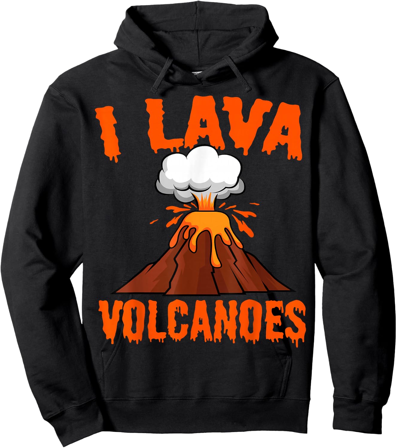 I Lava Volcanoes Geologist Volcanologist Magma Volcanology Hoodie - Hoodie | Black