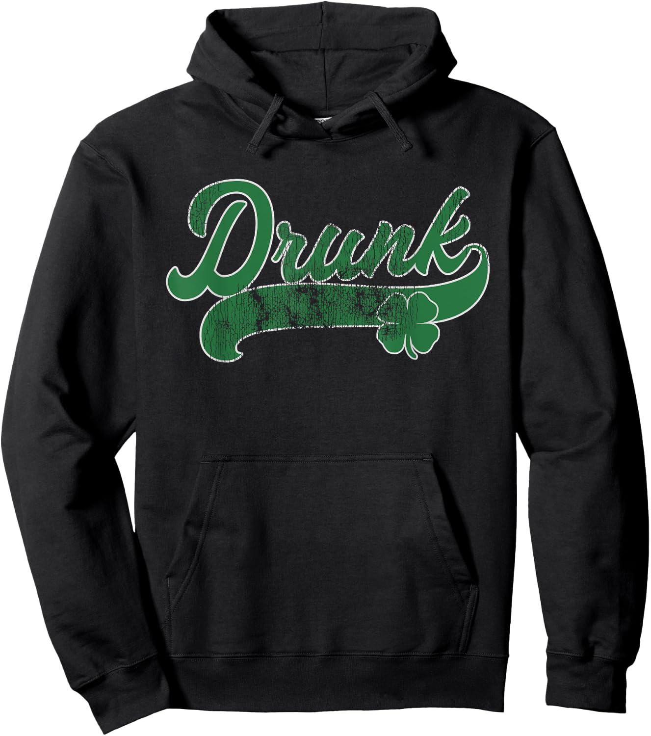 Drunk Beer Shamrock St. Patrick's Day Irish Gift Drinking Hoodie - Hoodie | Black