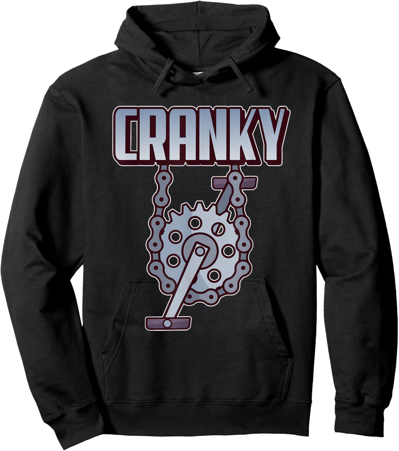 Funny Cranky Gift MTB Biker Bicycle Rider Cycling Lover Hoodie - Hoodie | Black