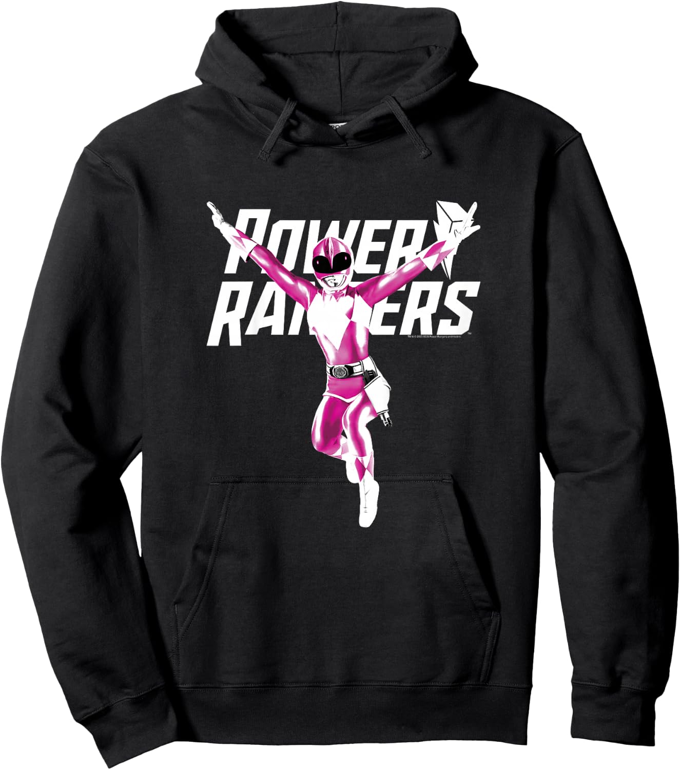 Power Rangers Big Pink Ranger Power Pose Hoodie - Hoodie | Black