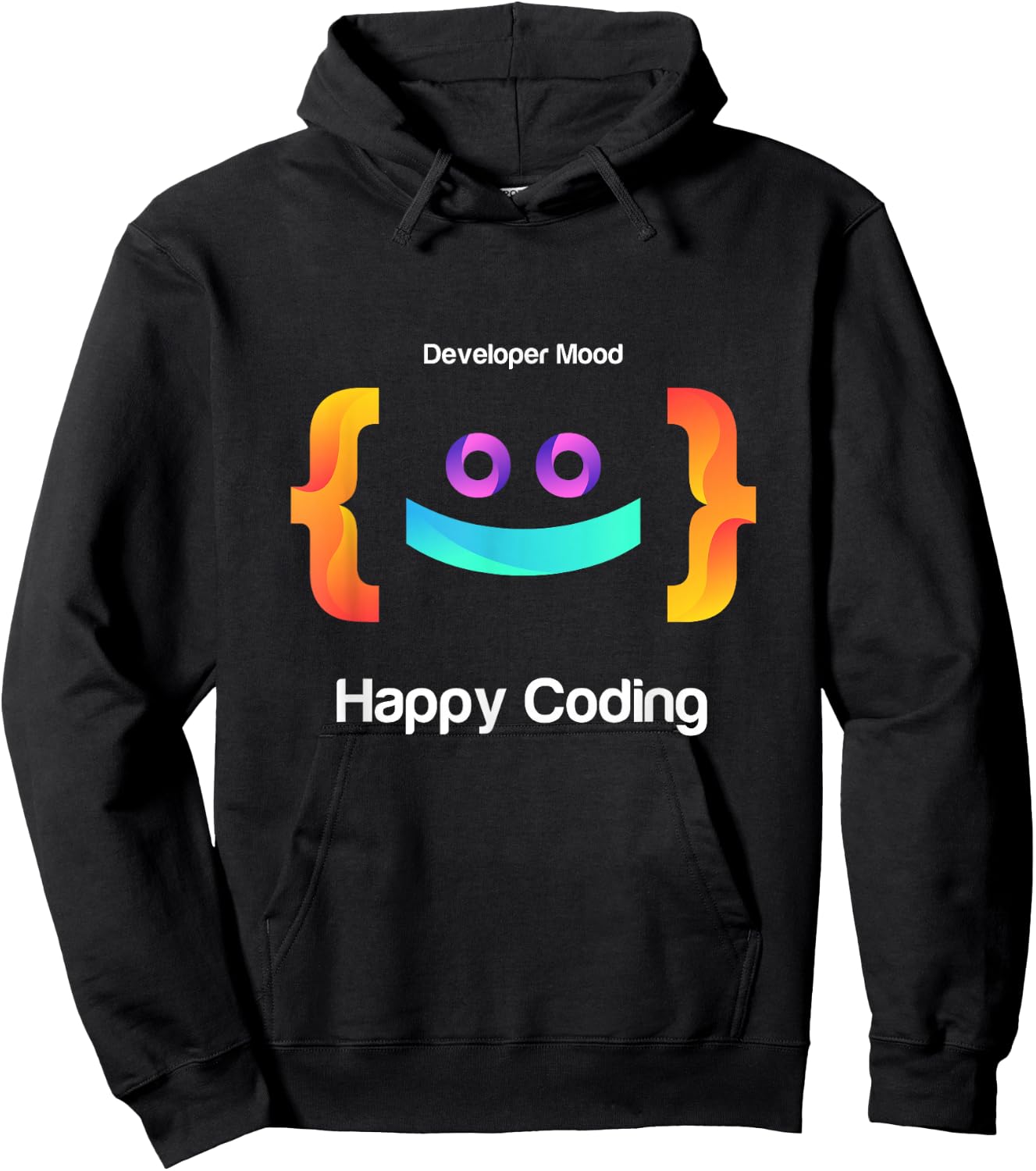 Happy coding, Just a Boy Who Loves Coding Graphic Designs Hoodie - Hoodie | Black