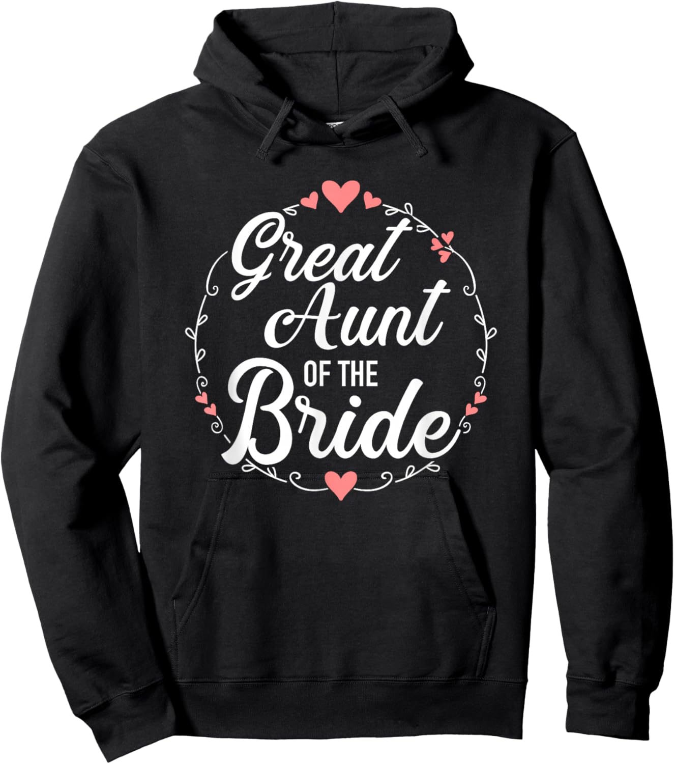 Great Aunt of the Bride for Wedding or JGA Hoodie - Hoodie | Black