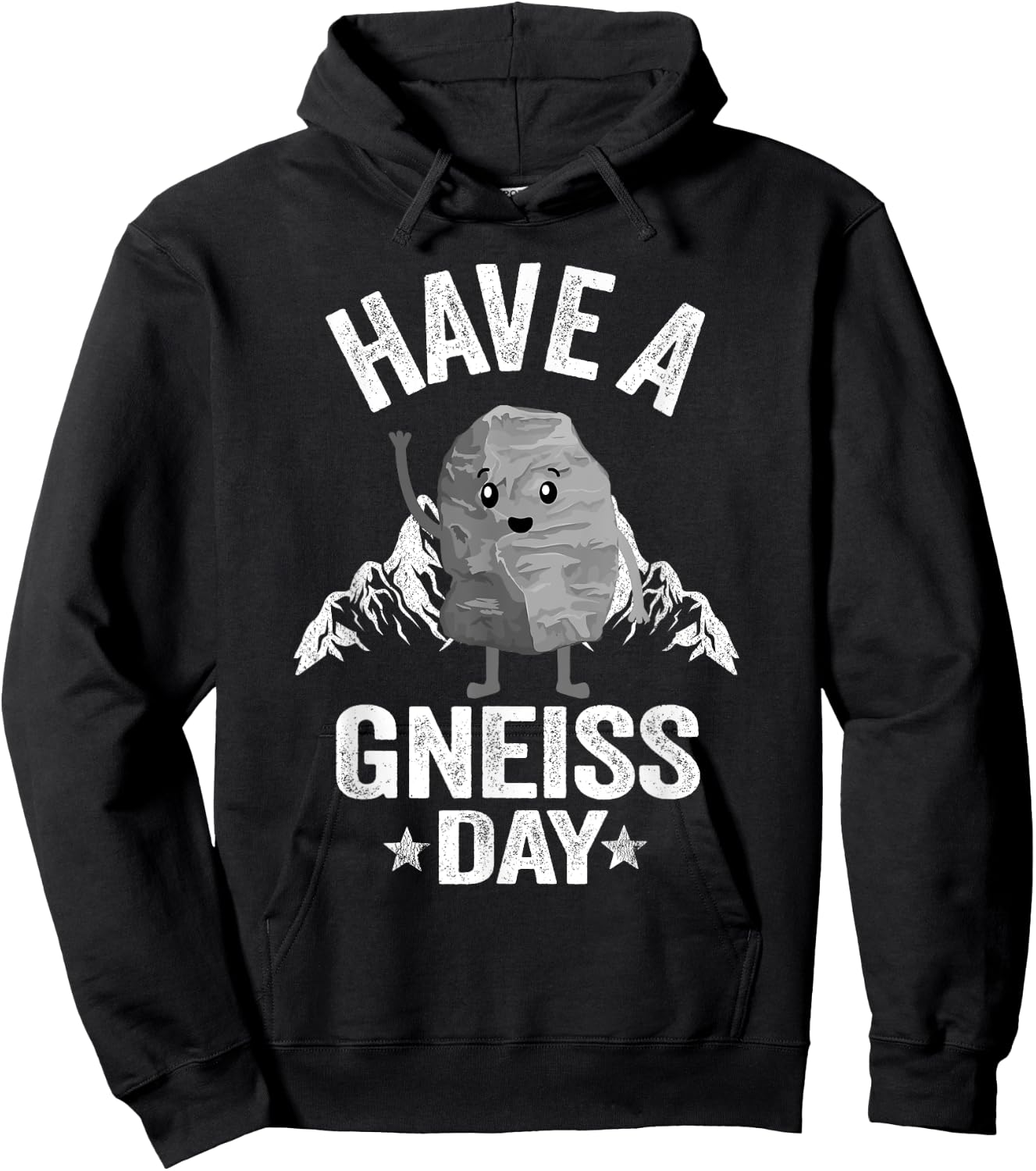 Have A Gneiss Day Geology Pun Rock Collector Geologist Hoodie - Hoodie | Black