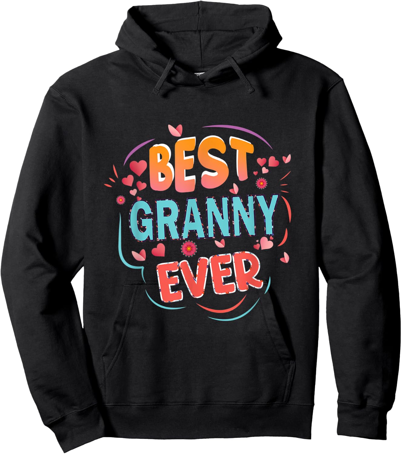 Best Granny Ever Grandma Mother's day Christmas Granny gifts Hoodie - Hoodie | Black