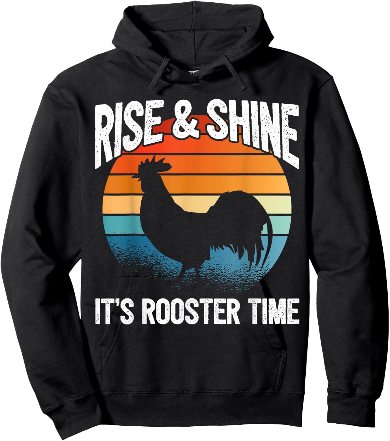 Chicken Farmer & Chicken Lover - Rooster Hoodie - Hoodie | Black