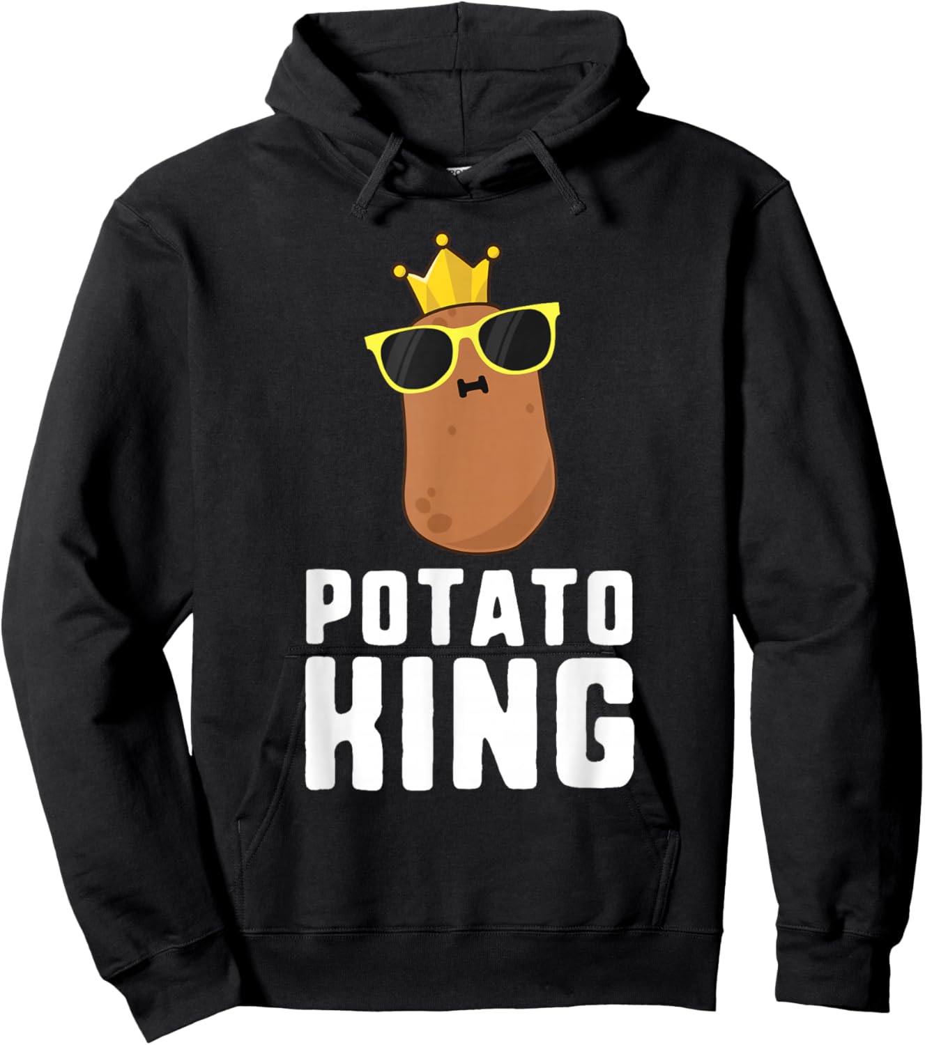 Potato King Shirt Potato Shirts Kids Boys Nerd Hoodie - Hoodie | Black