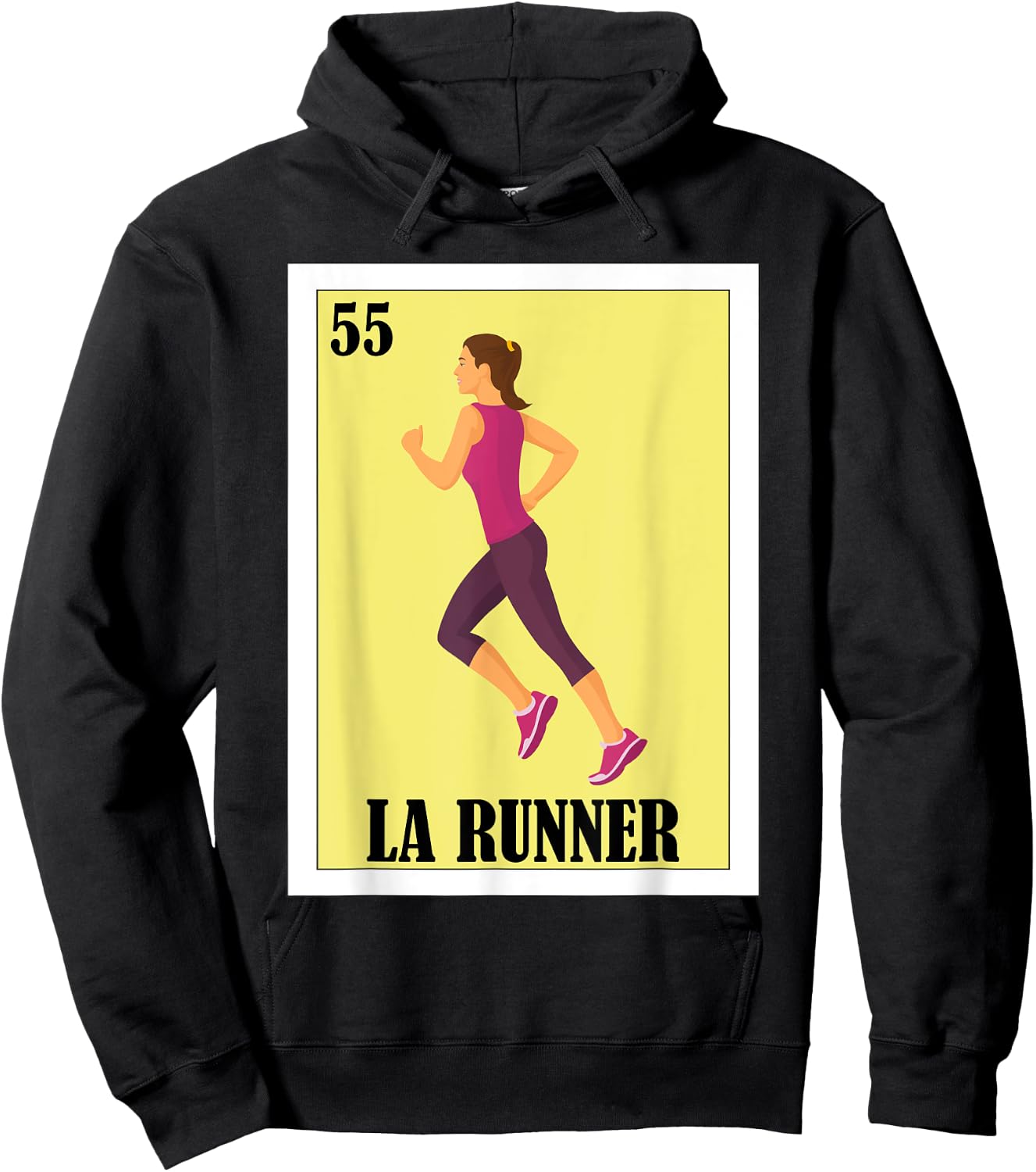 Funny Mexican Design for Runners - La Runner Hoodie - Hoodie | Black
