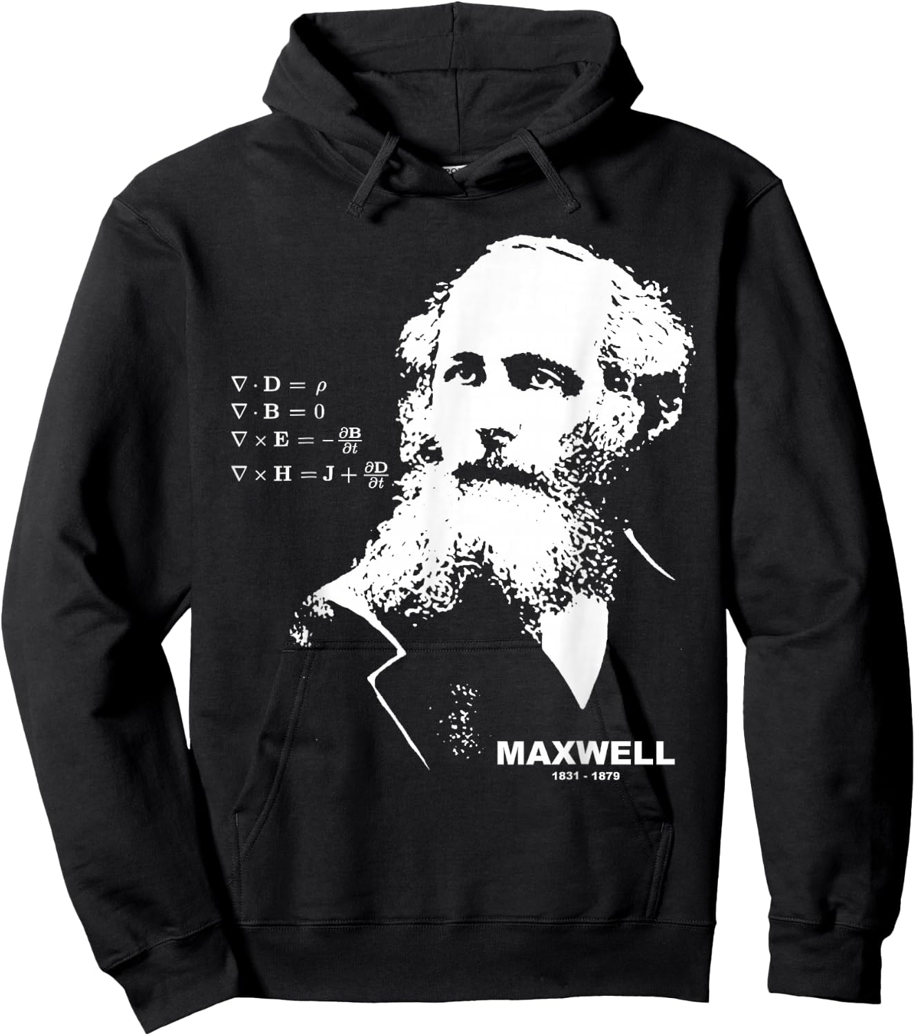 James Clerk Maxwell | Equation Hoodie - Hoodie | Black