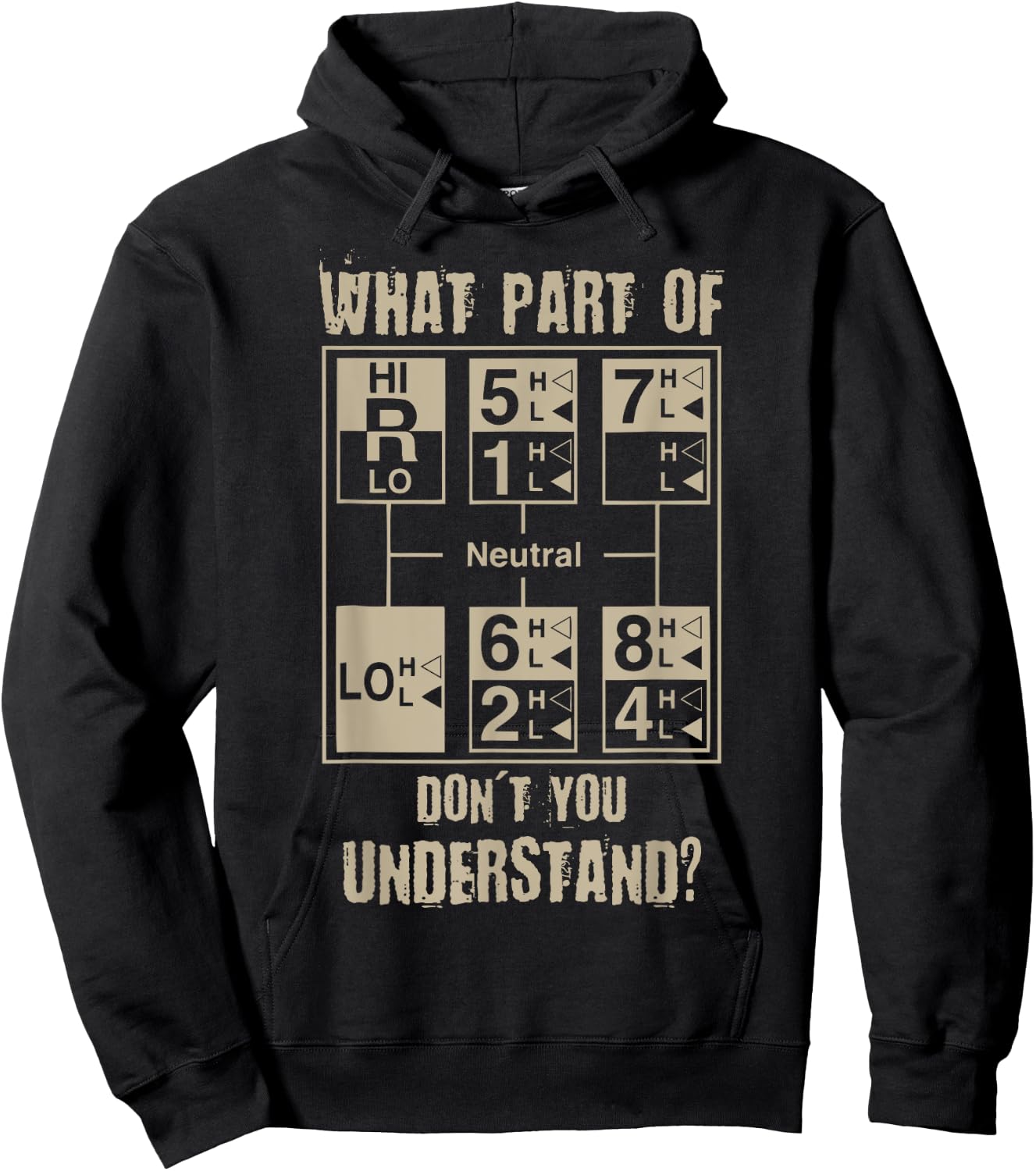 Funny Truck Driver Shirt,18 Speed What Don't You Understand Hoodie - Hoodie | Black