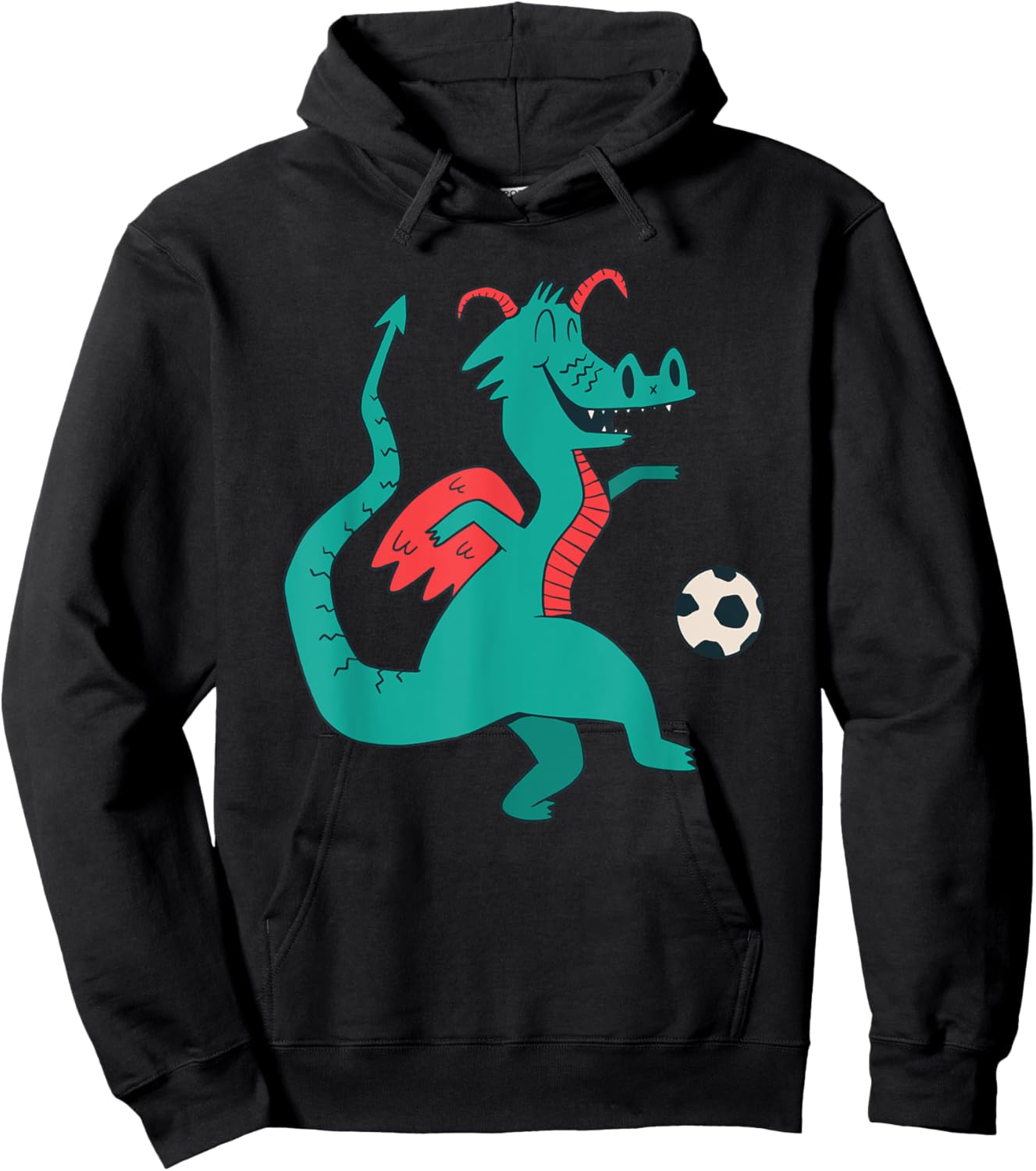 Soccer Dragon Hoodie - Hoodie | Black