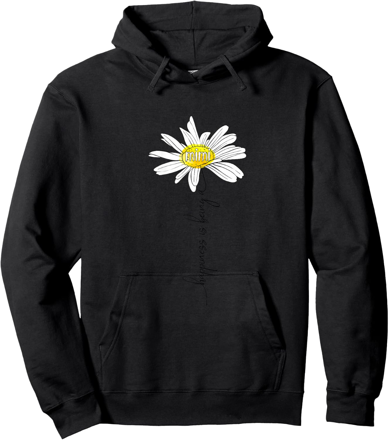 Happiness Is Being A Mimi Daisy Mother's Day Gifts Hoodie - Hoodie | Black