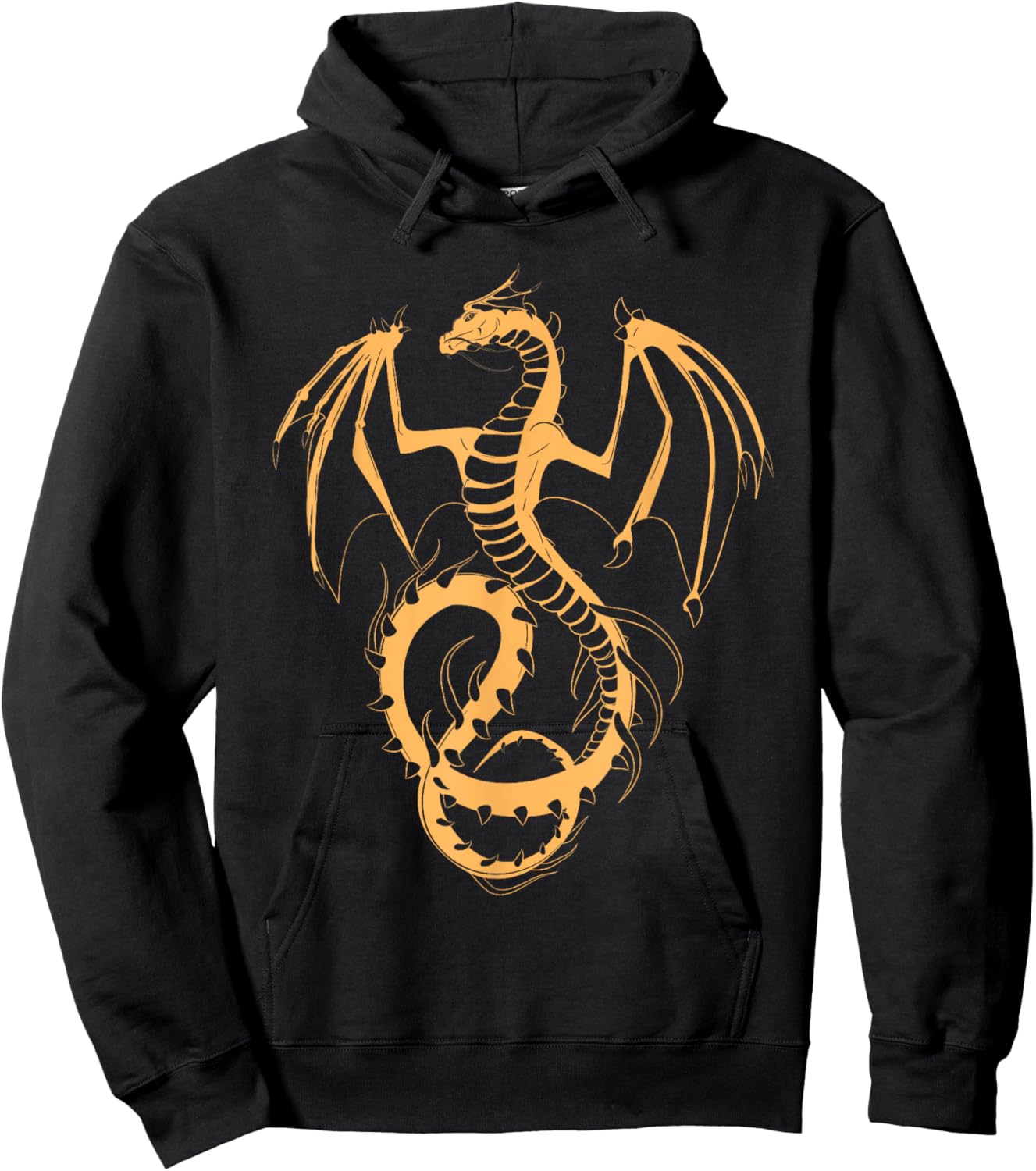 Fire Dragon Dungeon Mythical Creature Dragon Hoodie - Hoodie | Black
