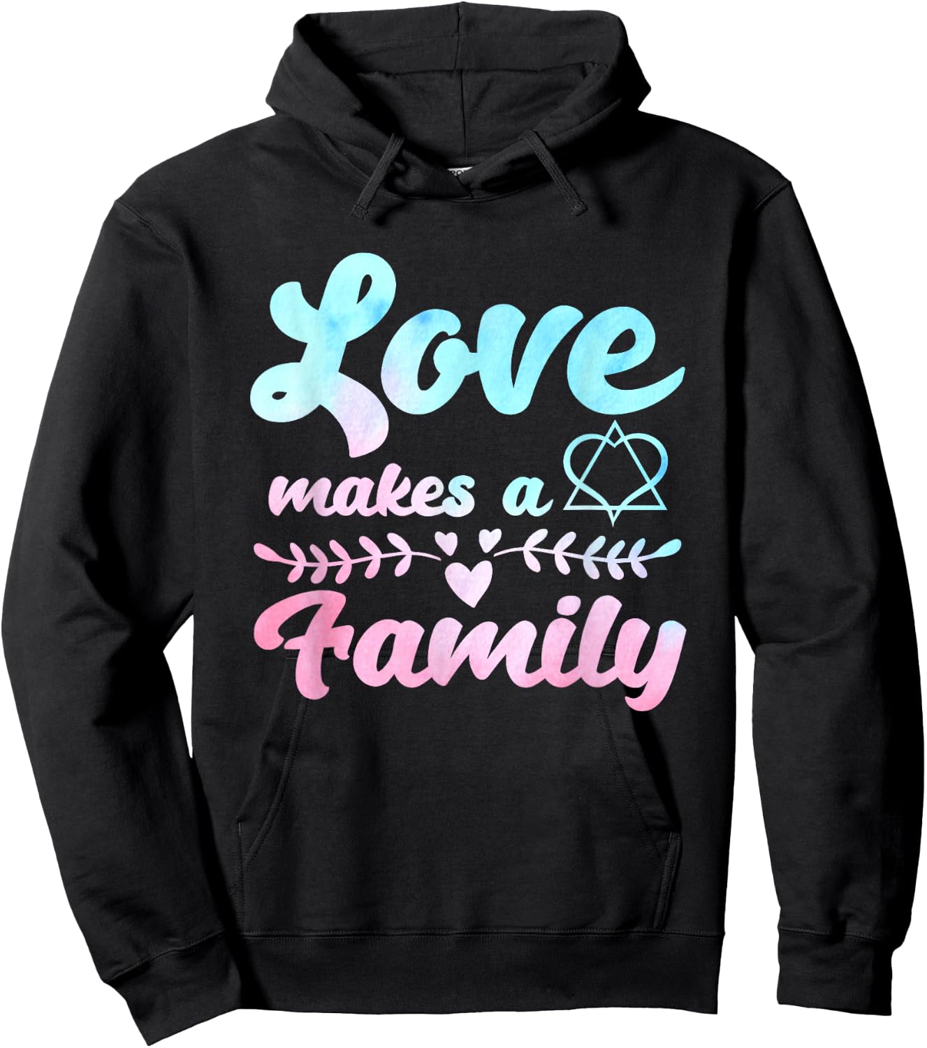 Adoption Announcement Day Love Family Hoodie - Hoodie | Black
