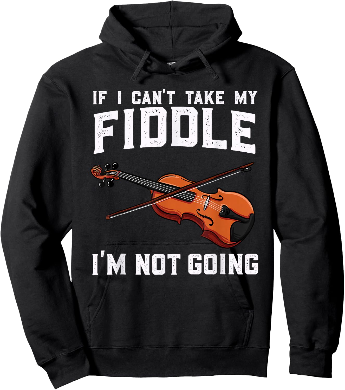 Fiddle Player Gift - Traveling Fiddle Player Hoodie - Hoodie | Black