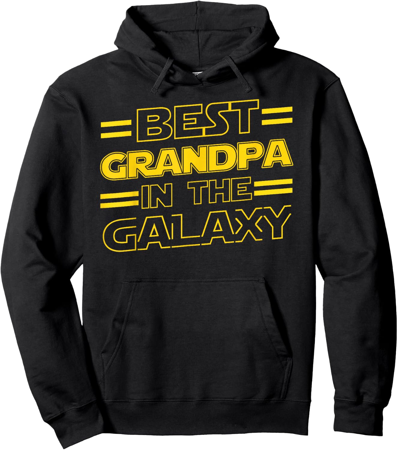 Best Grandpa in the Galaxy Funny Fathers Day Gift Hoodie - Hoodie | Black